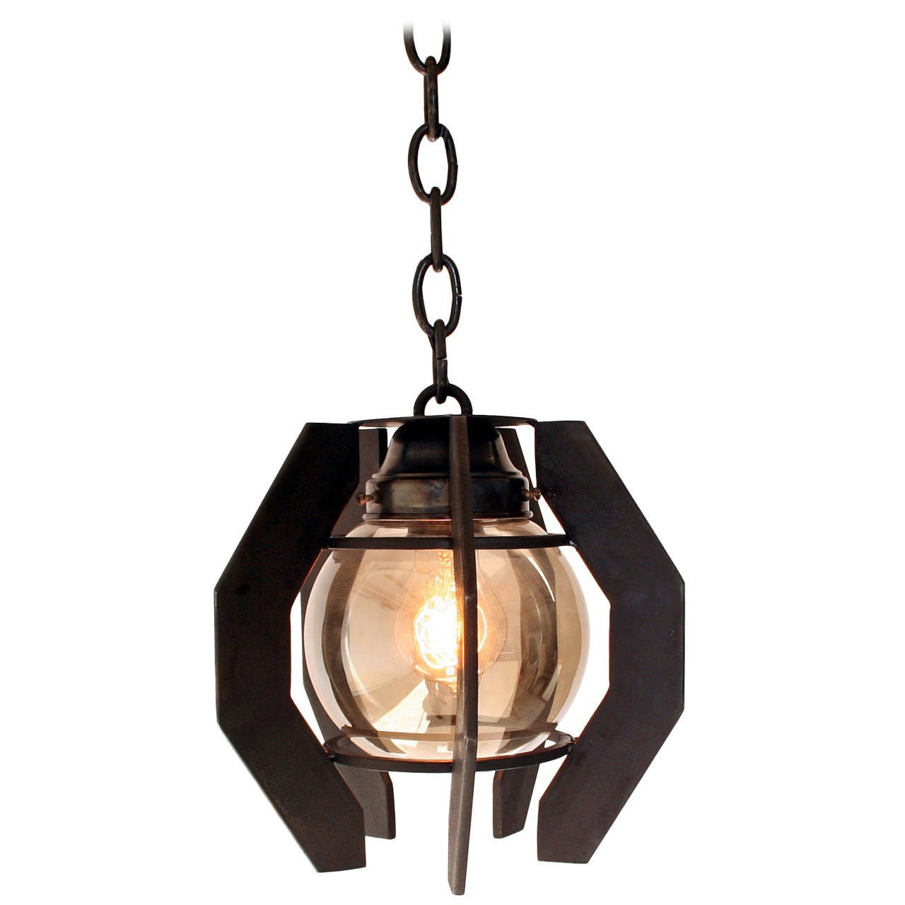 Lampe à suspension boule James de Wulf en vente