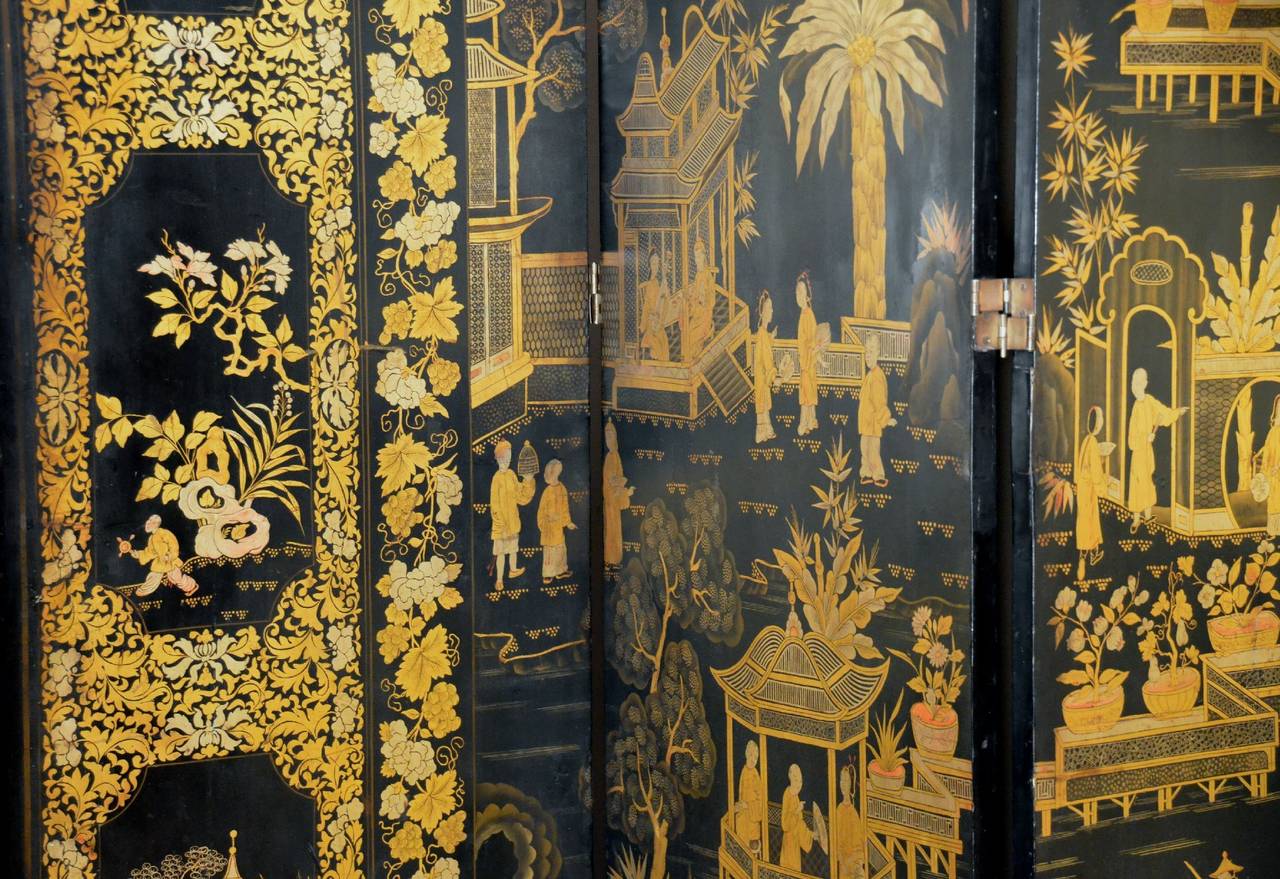 oriental folding screen
