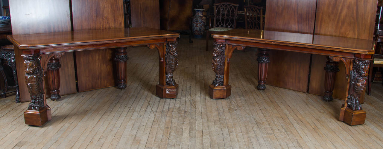 Grand Sized Mid-19th Century Mahogany Dining Table