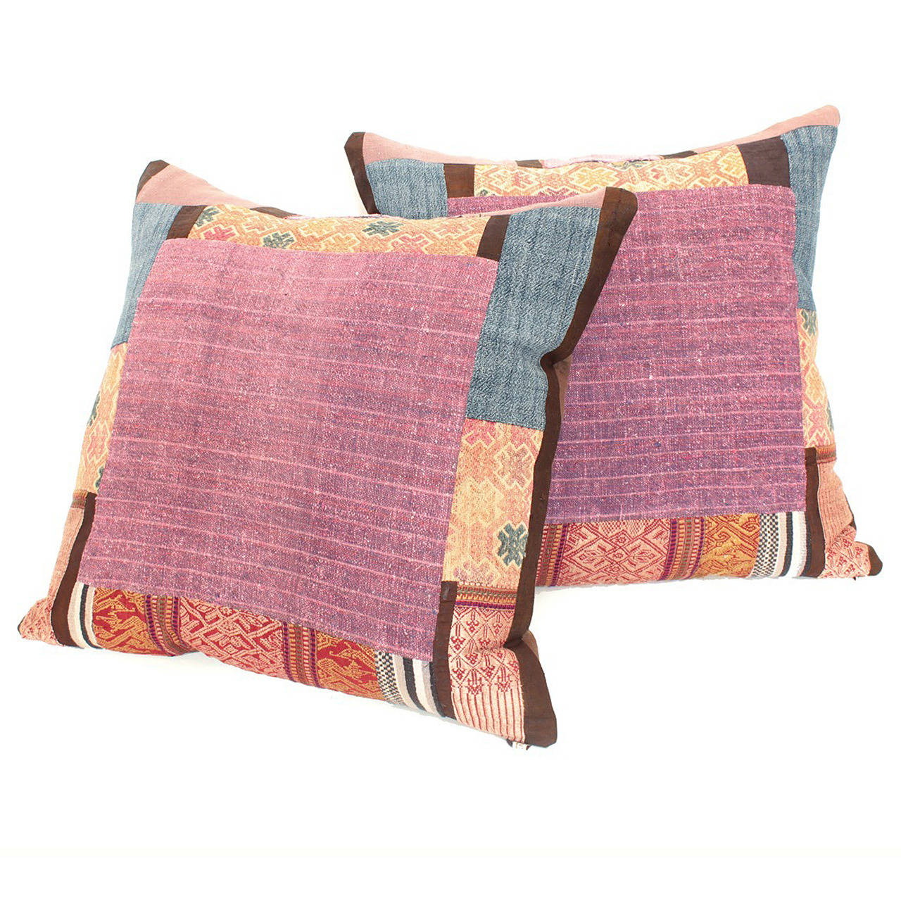 Hill Tribe Piecework Pillows For Sale