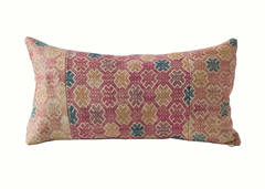 Miao Brocade Hand Loomed Textile Pillow-- Lumbar