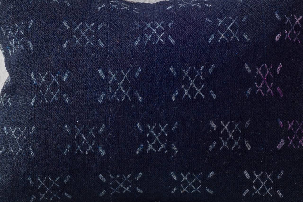 Dong Hand-Loomed Indigo Cushion- Lumbar