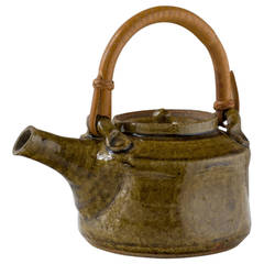 Warren McKenzie Ash Glazed Stoneware Teapot