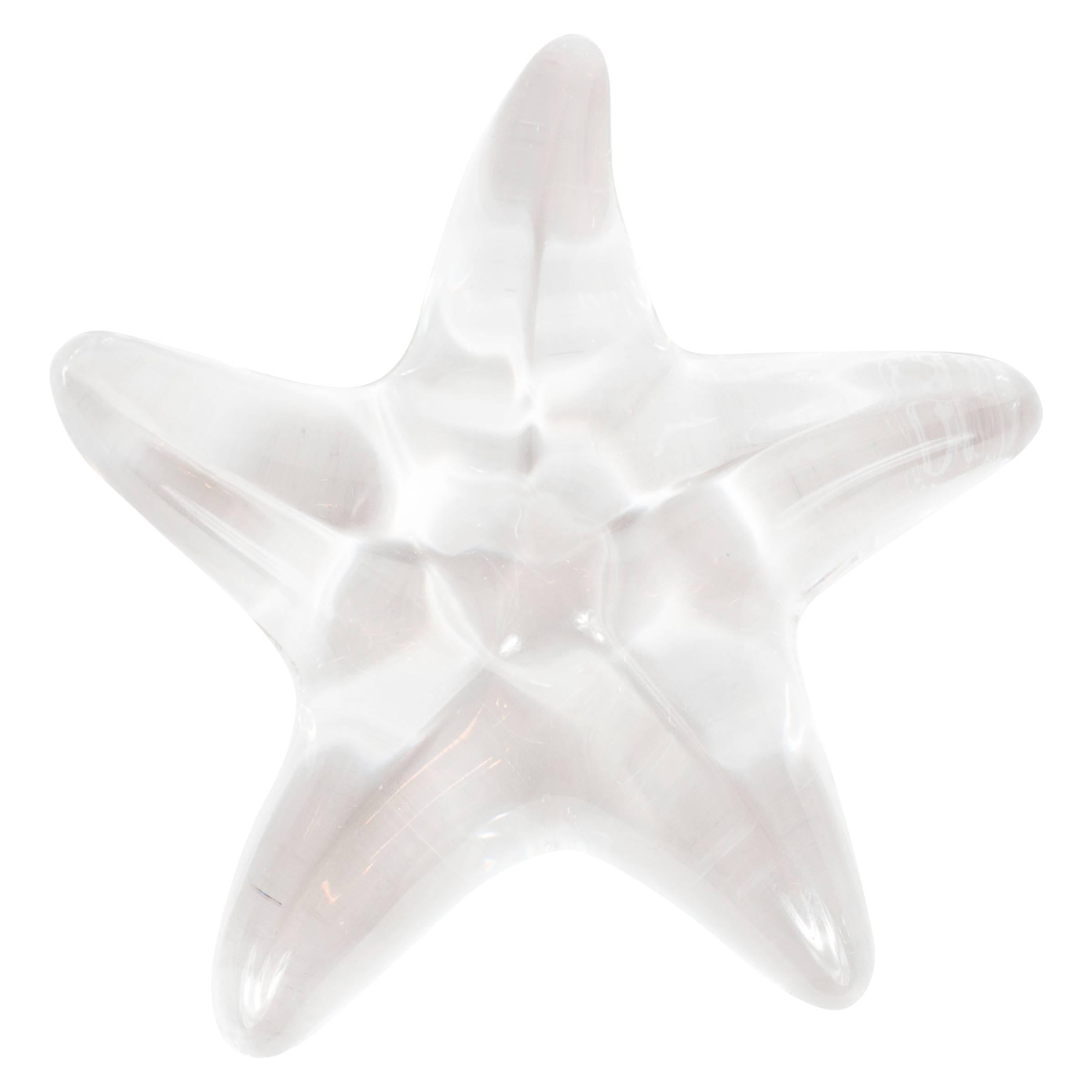 Midcentury Baccarat Starfish Objet or Paperweight