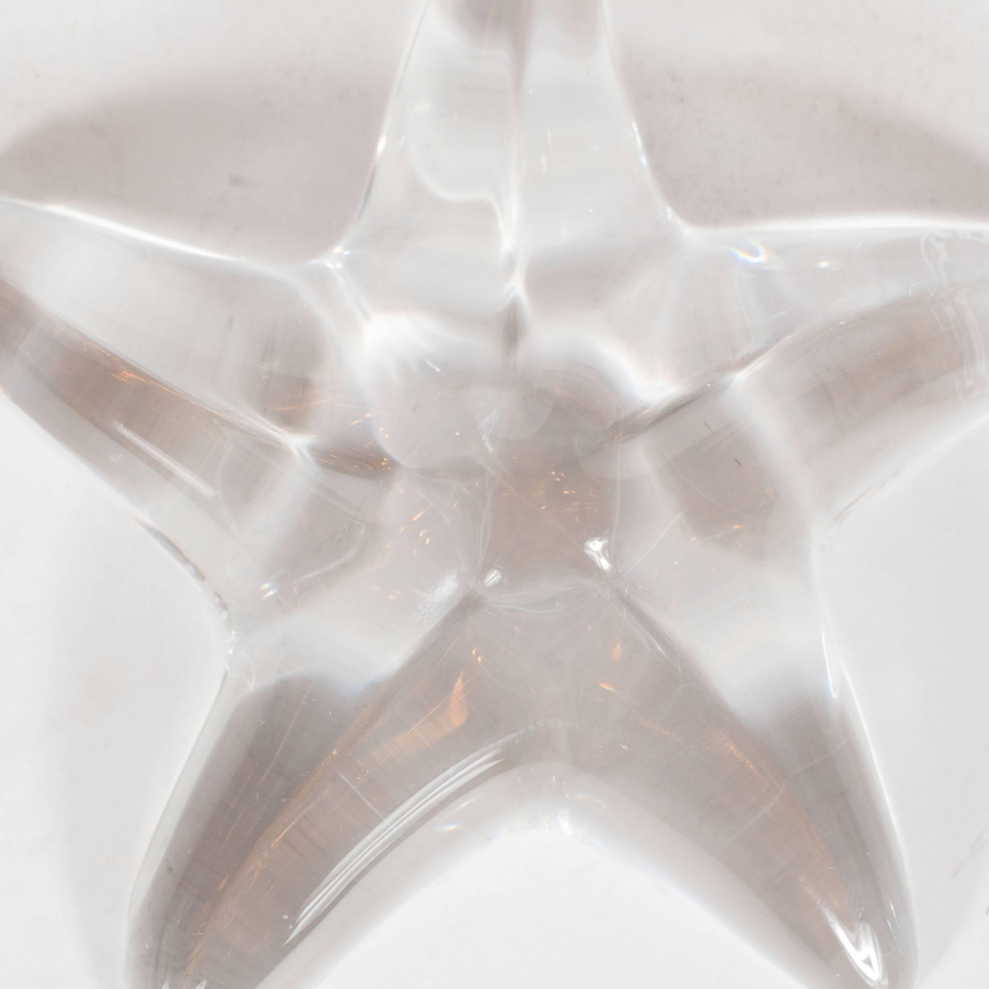 Mid-Century Modern Midcentury Baccarat Starfish Objet or Paperweight