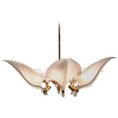 Murano Glass Leaf Chandelier