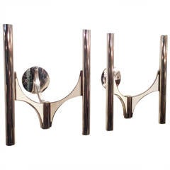 Sciolari Silver Plated Sconces