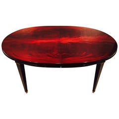 Flame Mahogany, Oval Extending Dining Table