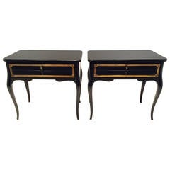 Pair of Grosfeld House, Lacquered Tables