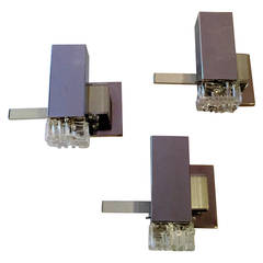 Three Cubic Sconces