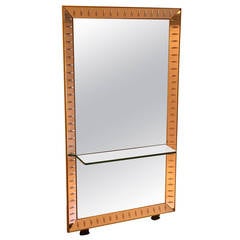Cristal Art Mirror with Glass Console