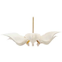 Murano Glass Leaf Chandelier