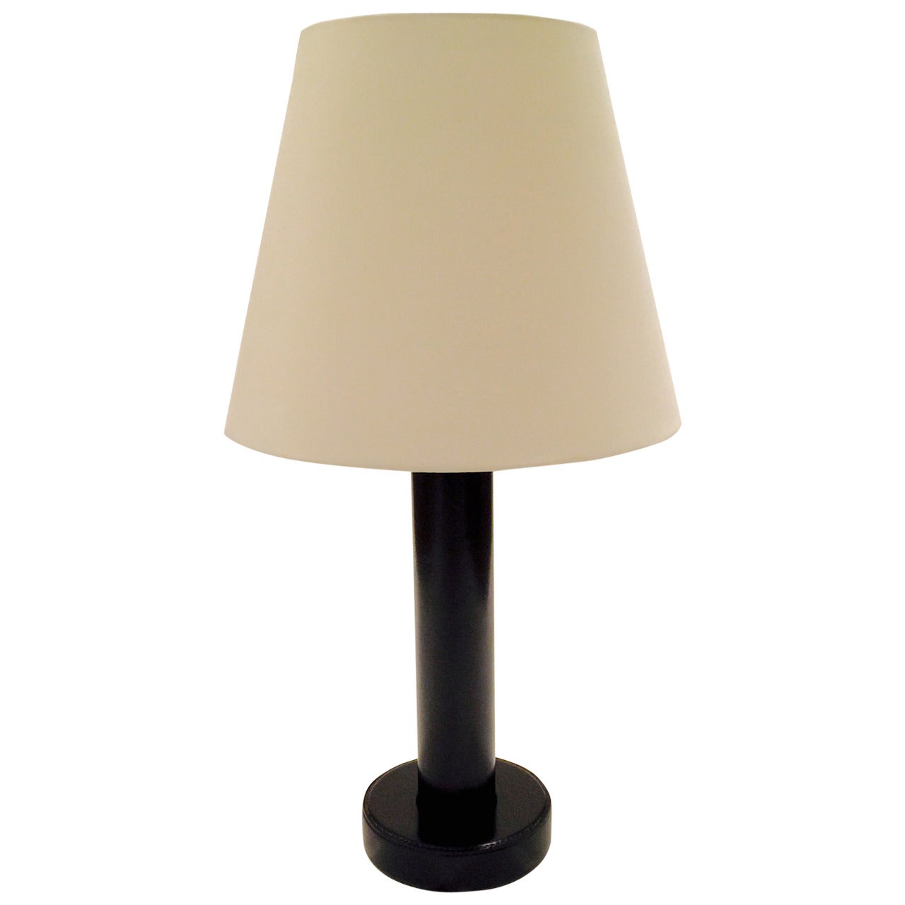 Leather Lamp by Vendel For Sale