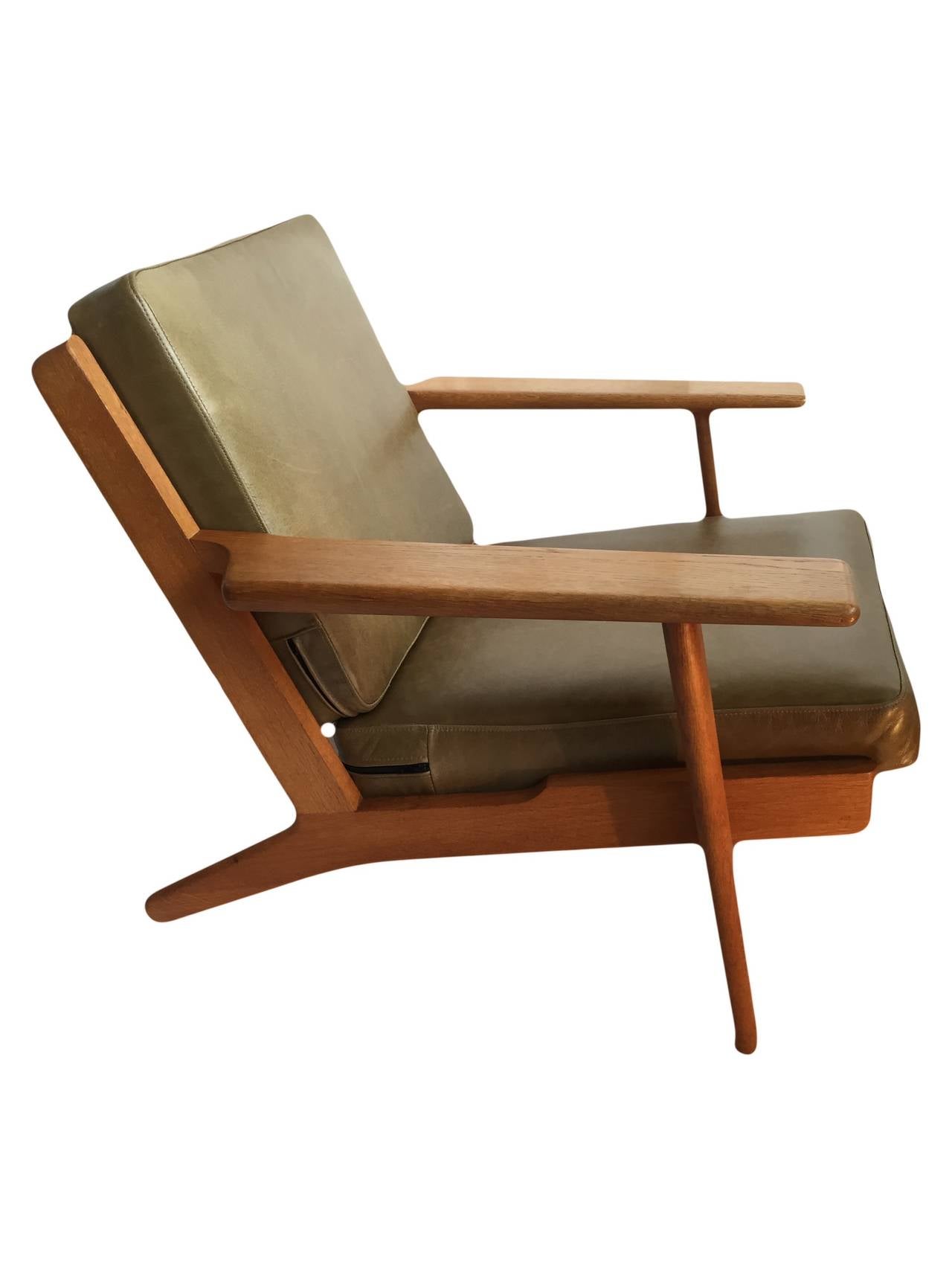 Danish Hans J Wegner, original Getama ge290 plank chair