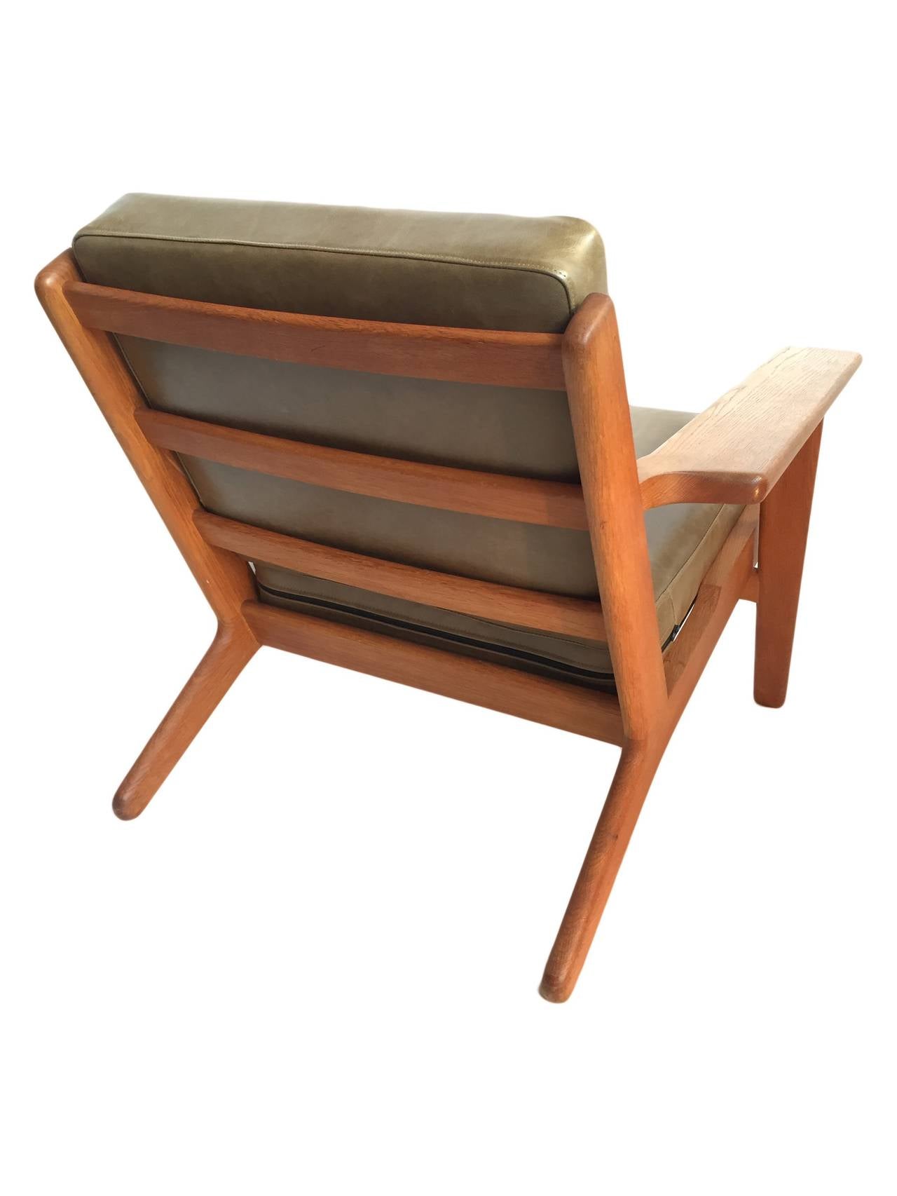 Hans J Wegner, original Getama ge290 plank chair In Excellent Condition In London, GB