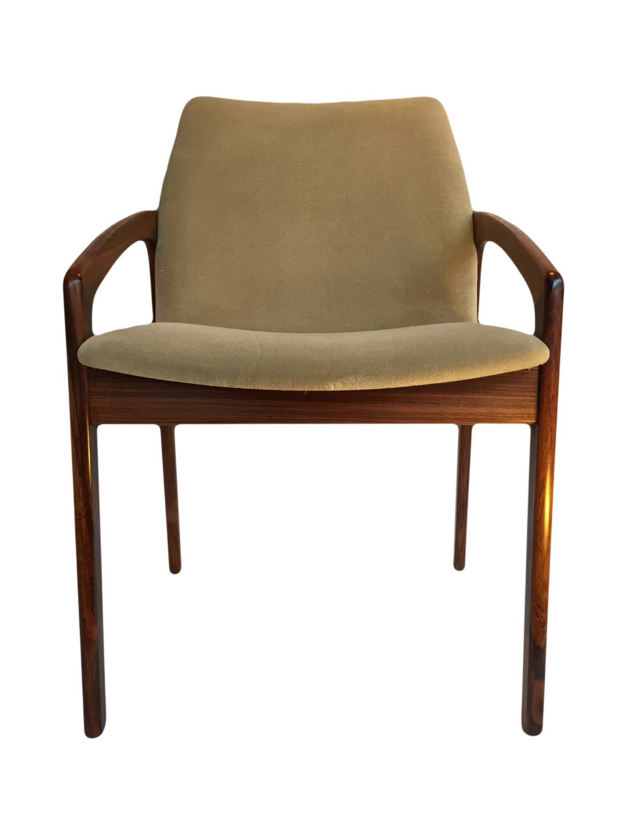 Kai Kristiansen, Rosewood Dining Chairs, set of 4 In Excellent Condition In London, GB