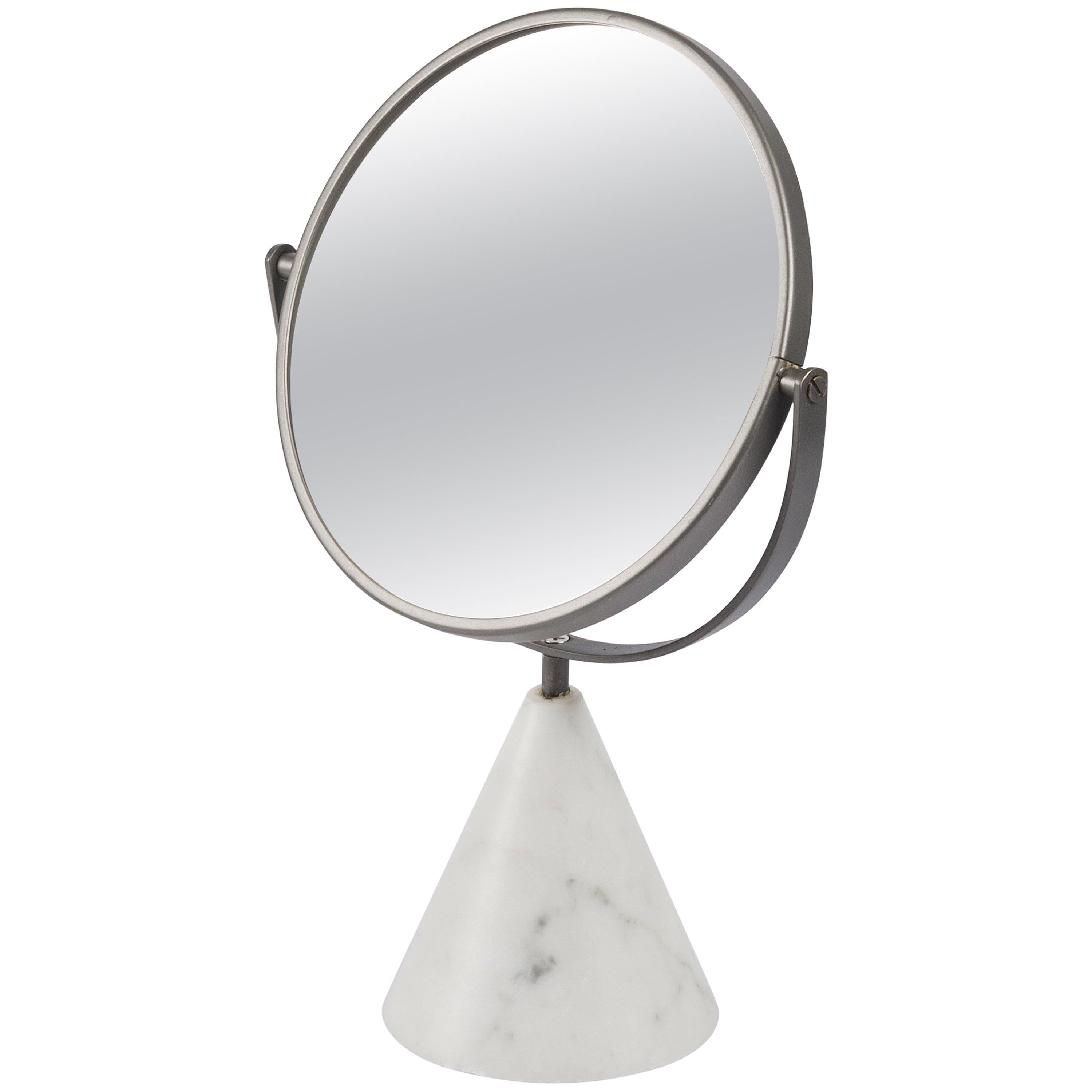 For Sale: White (Bianco Carrara) Salvatori Fontane Bianche Table Mirror by Elisa Ossino 2