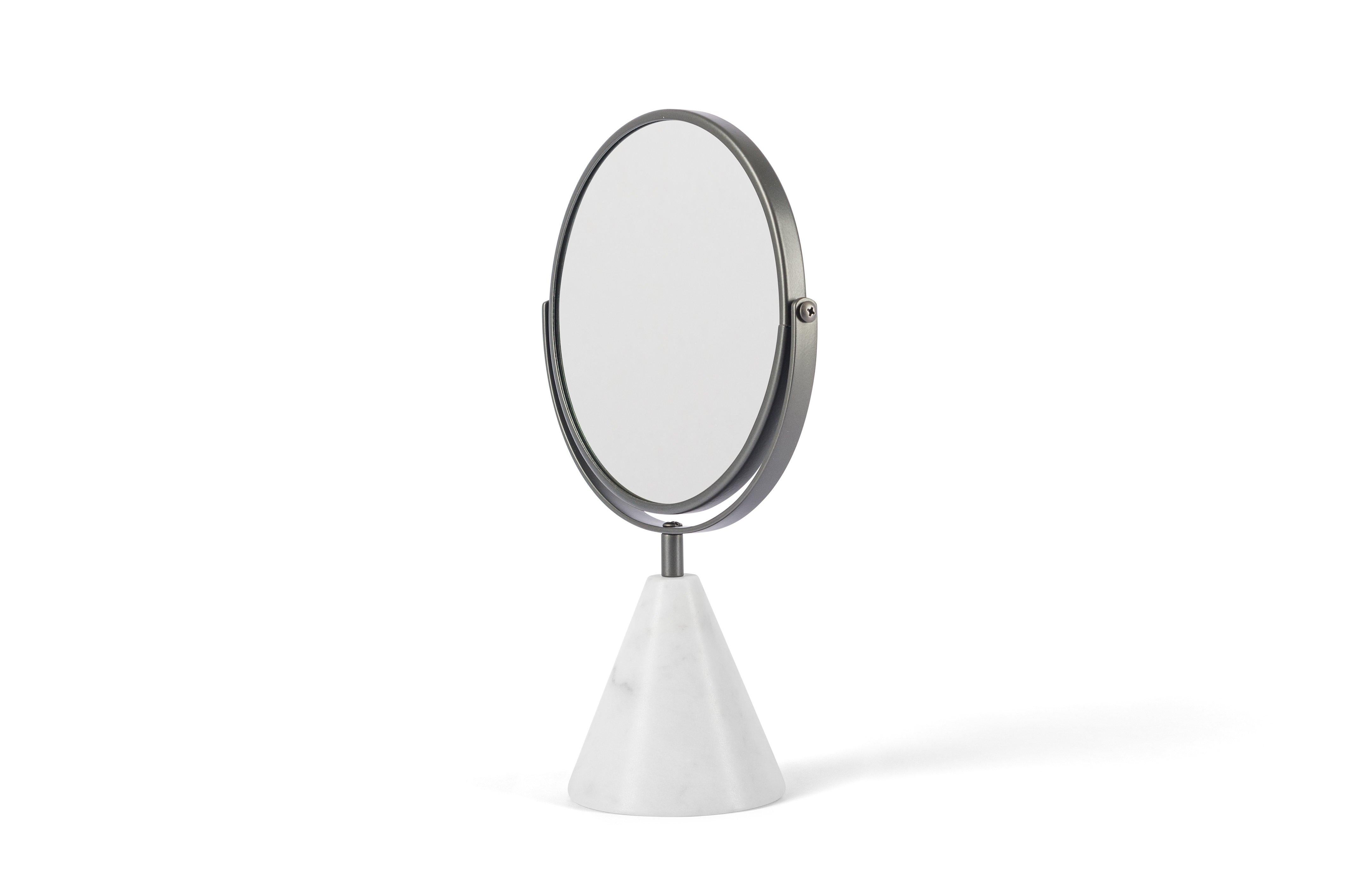 For Sale: White (Bianco Carrara) Salvatori Fontane Bianche Table Mirror by Elisa Ossino 3