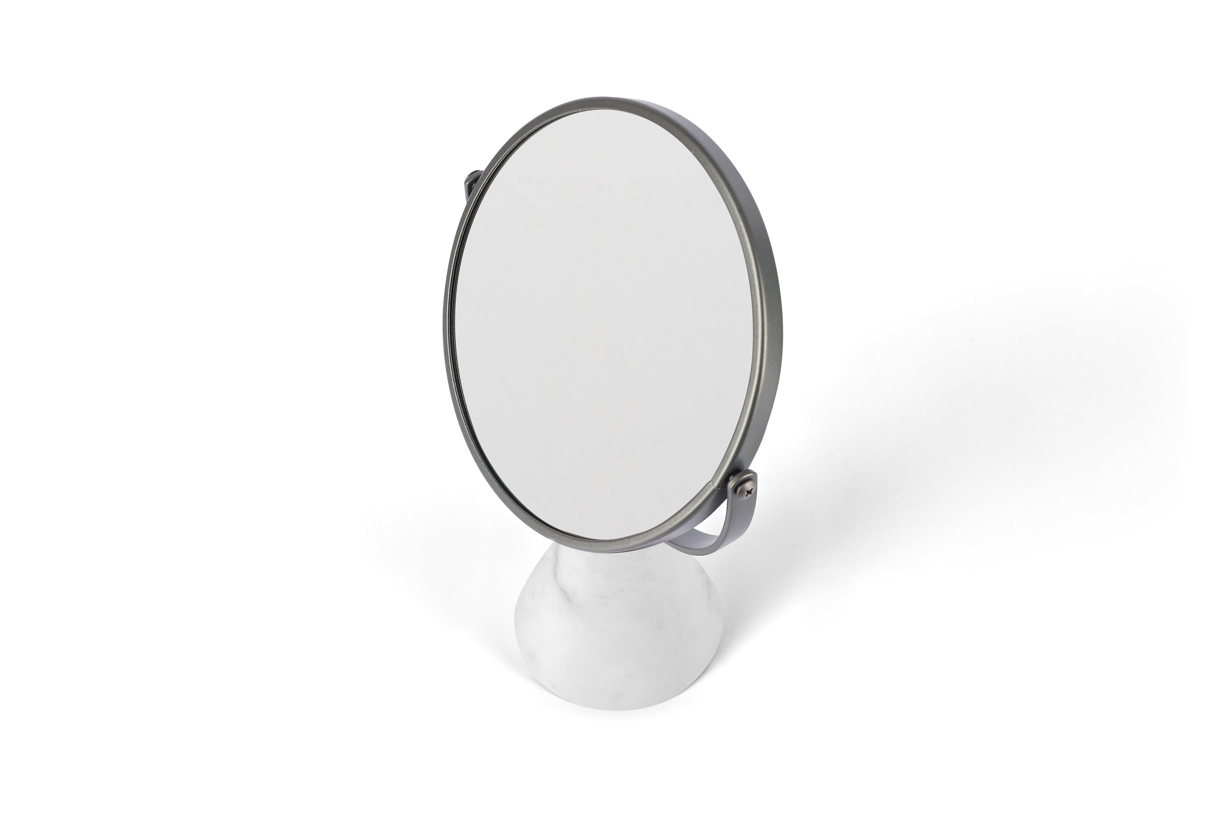 For Sale: White (Bianco Carrara) Salvatori Fontane Bianche Table Mirror by Elisa Ossino 5