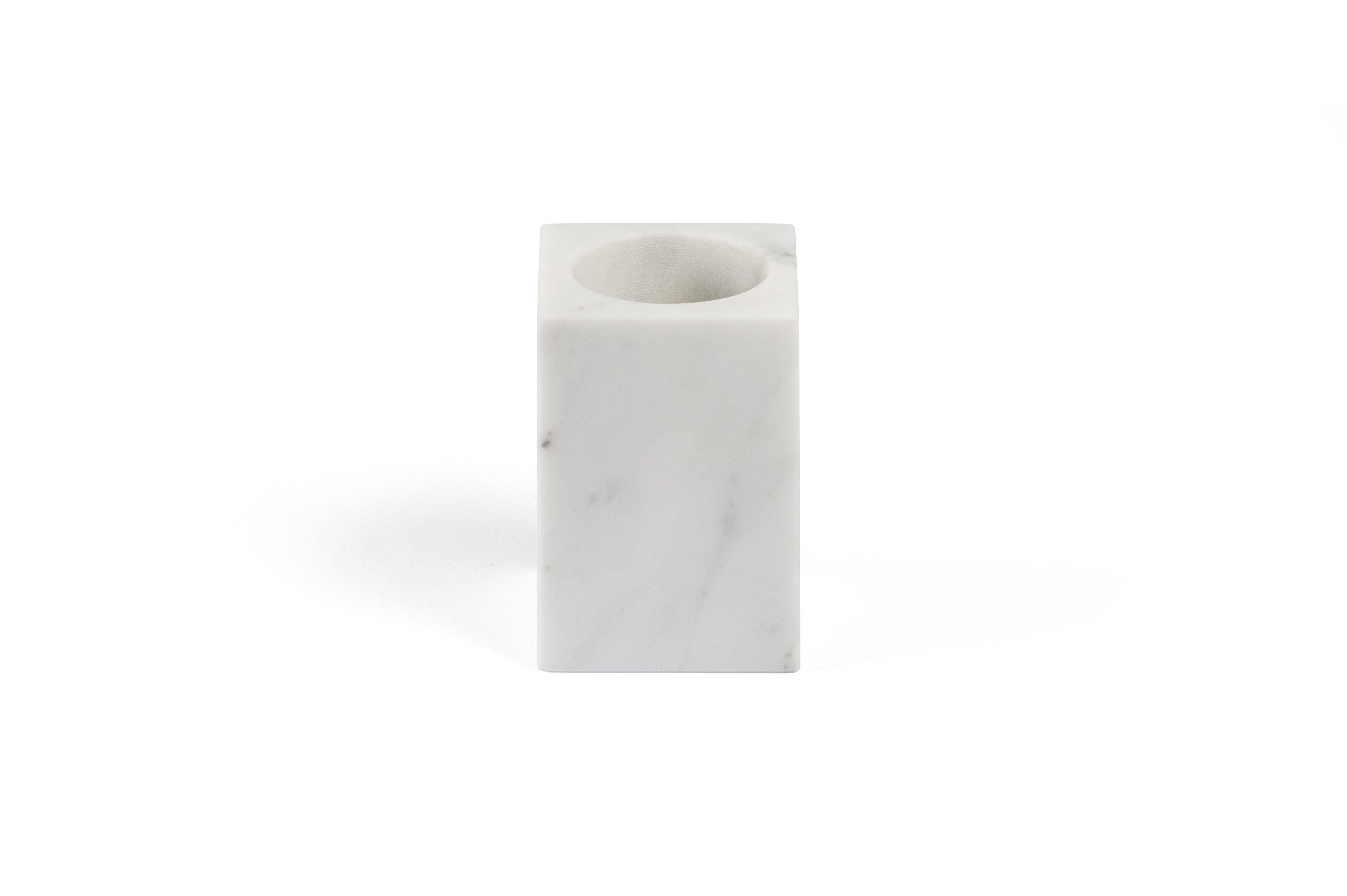For Sale: White (Bianco Carrara) Salvatori Fontane Bianche Tumbler by Elisa Ossino 3