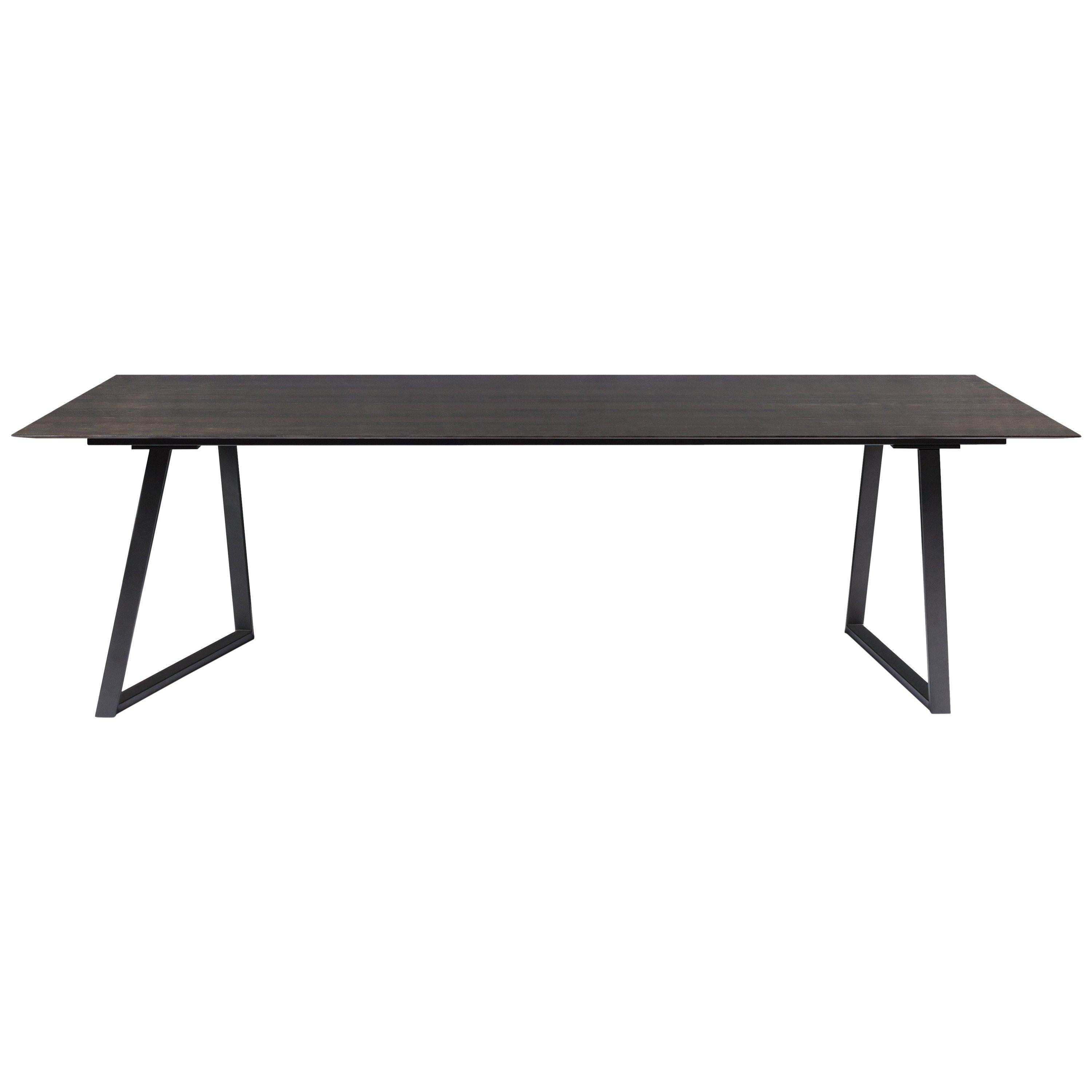 For Sale: Brown (Pietra d'Avola) Salvatori Large Rectangle Dritto Dining Table by Piero Lissoni