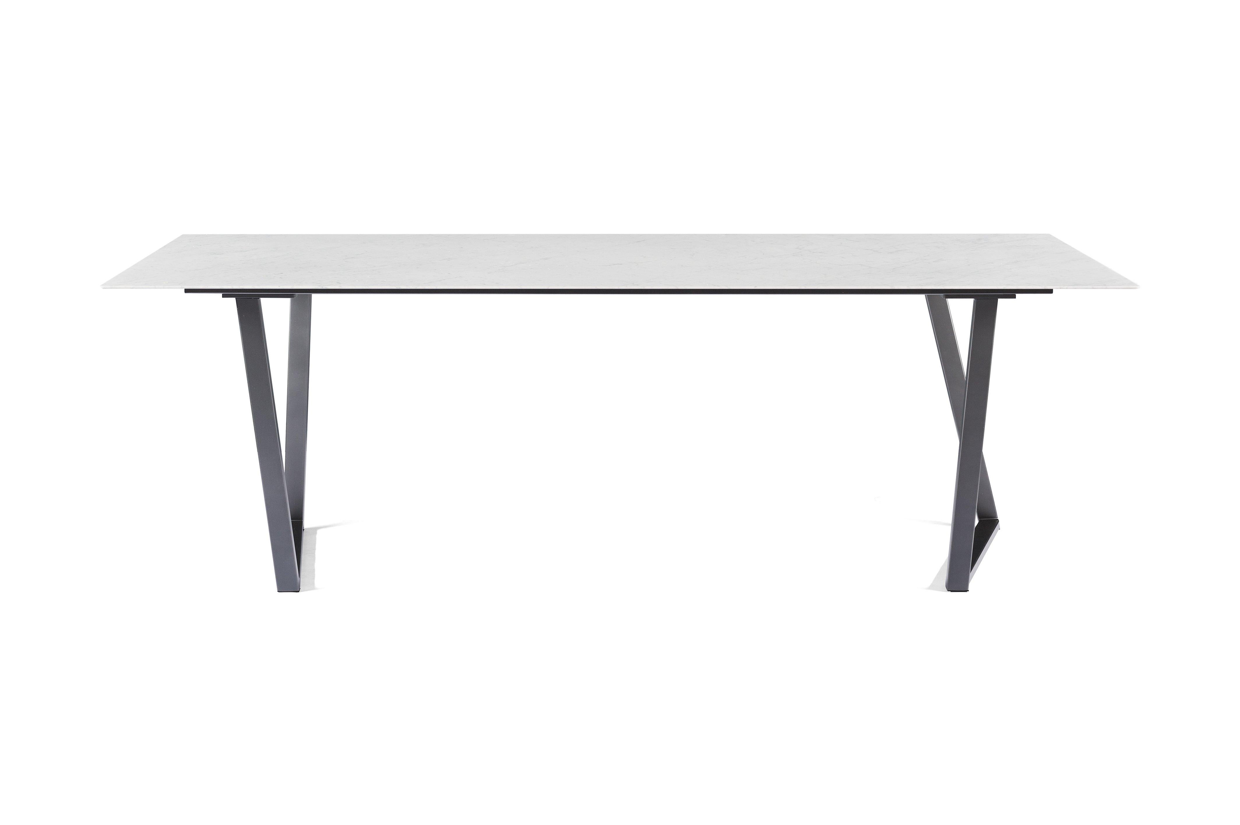 For Sale: White (Bianco Carrara) Salvatori Medium Rectangle Dritto Dining Table by Piero Lissoni 4
