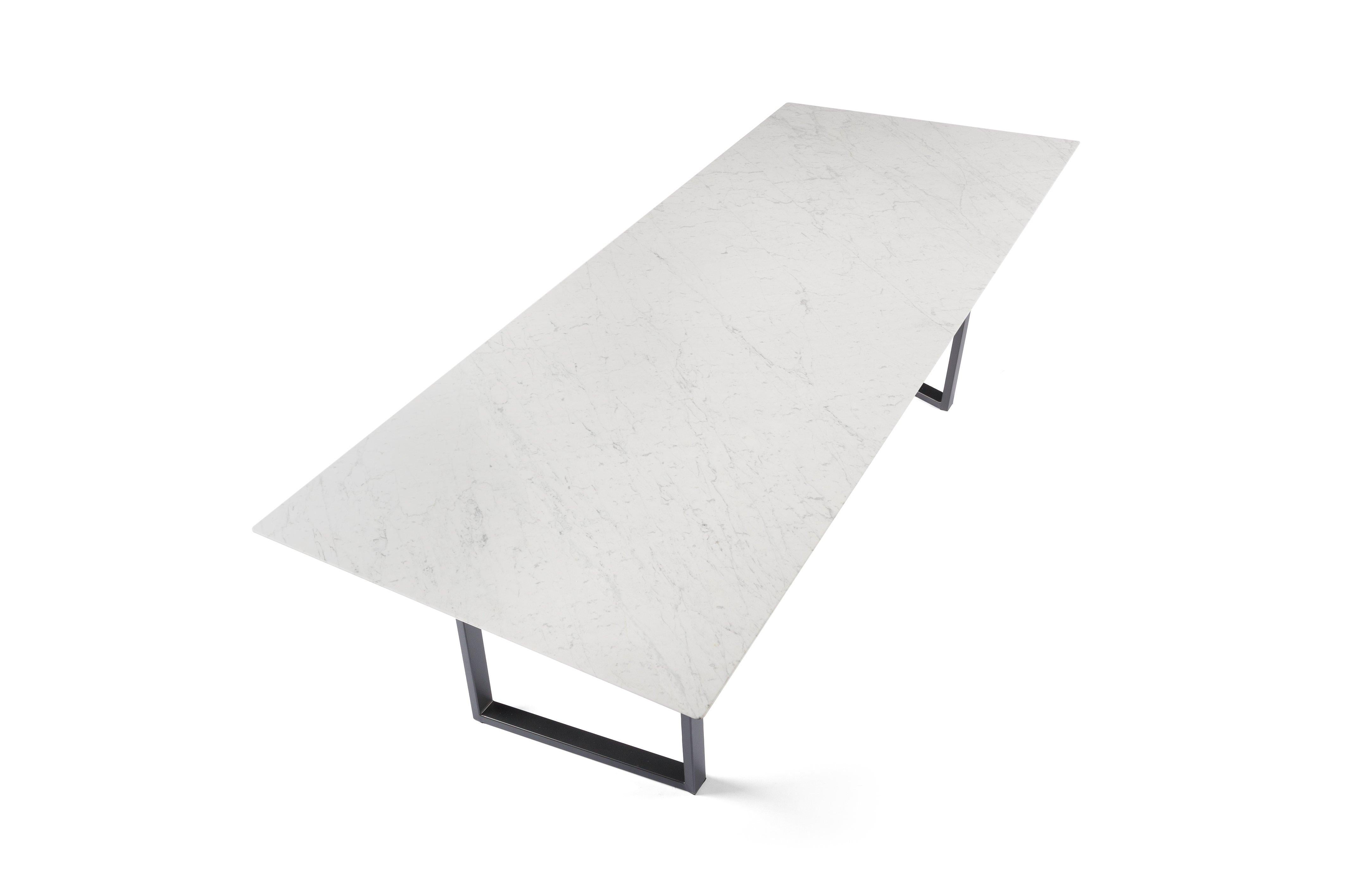 For Sale: White (Bianco Carrara) Salvatori Medium Rectangle Dritto Dining Table by Piero Lissoni 6