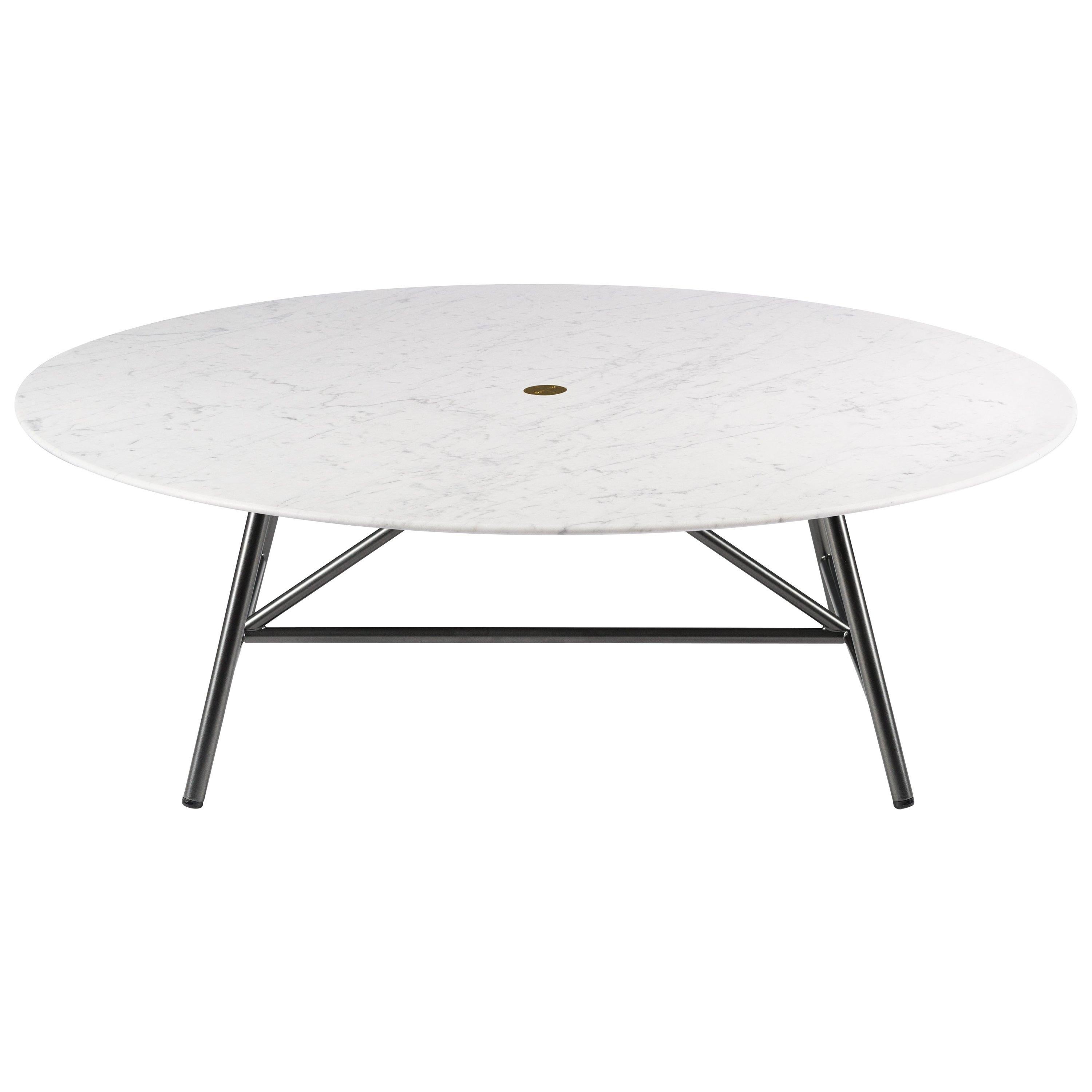 For Sale: White (Bianco Carrara) Salvatori Medium W Round Coffee Table