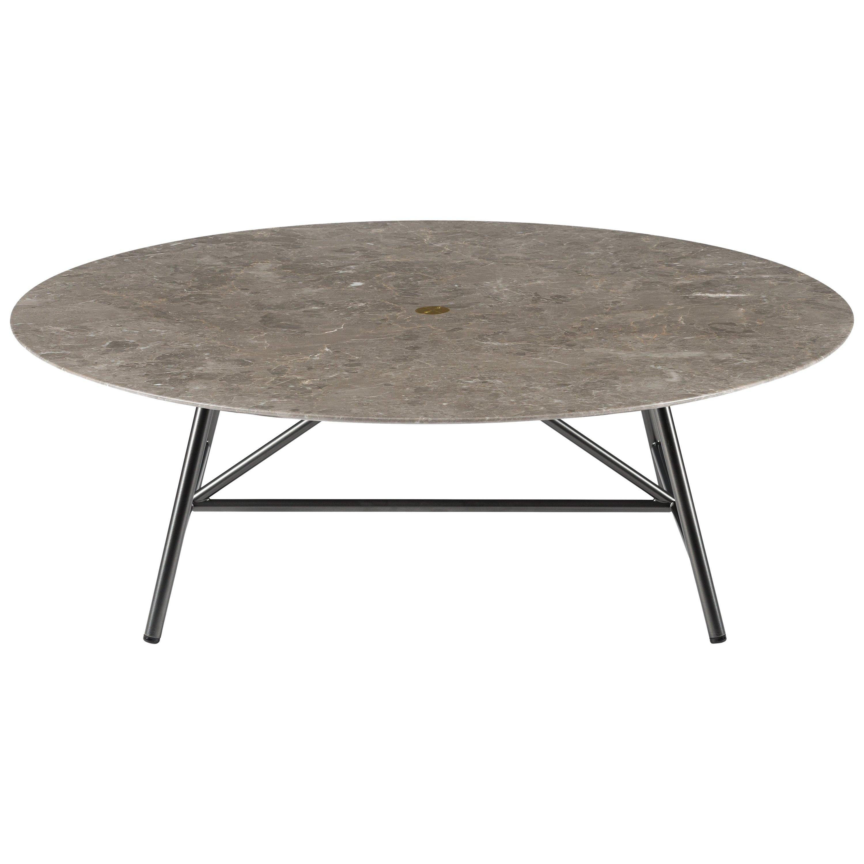 For Sale: Gray (Gris du Marais) Salvatori Medium W Round Coffee Table