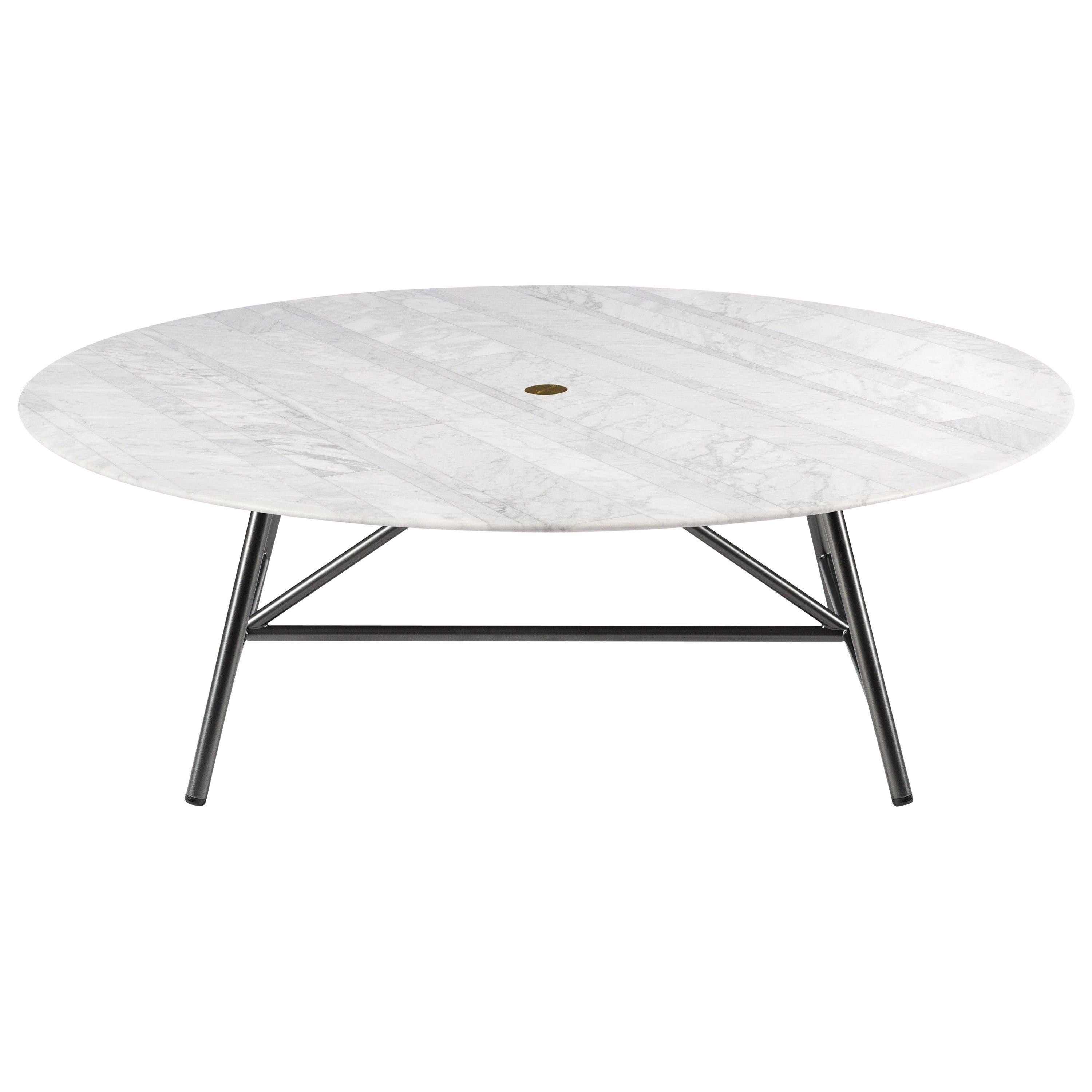 For Sale: White (Bianco Carrara) Salvatori Medium W Round Coffee Table