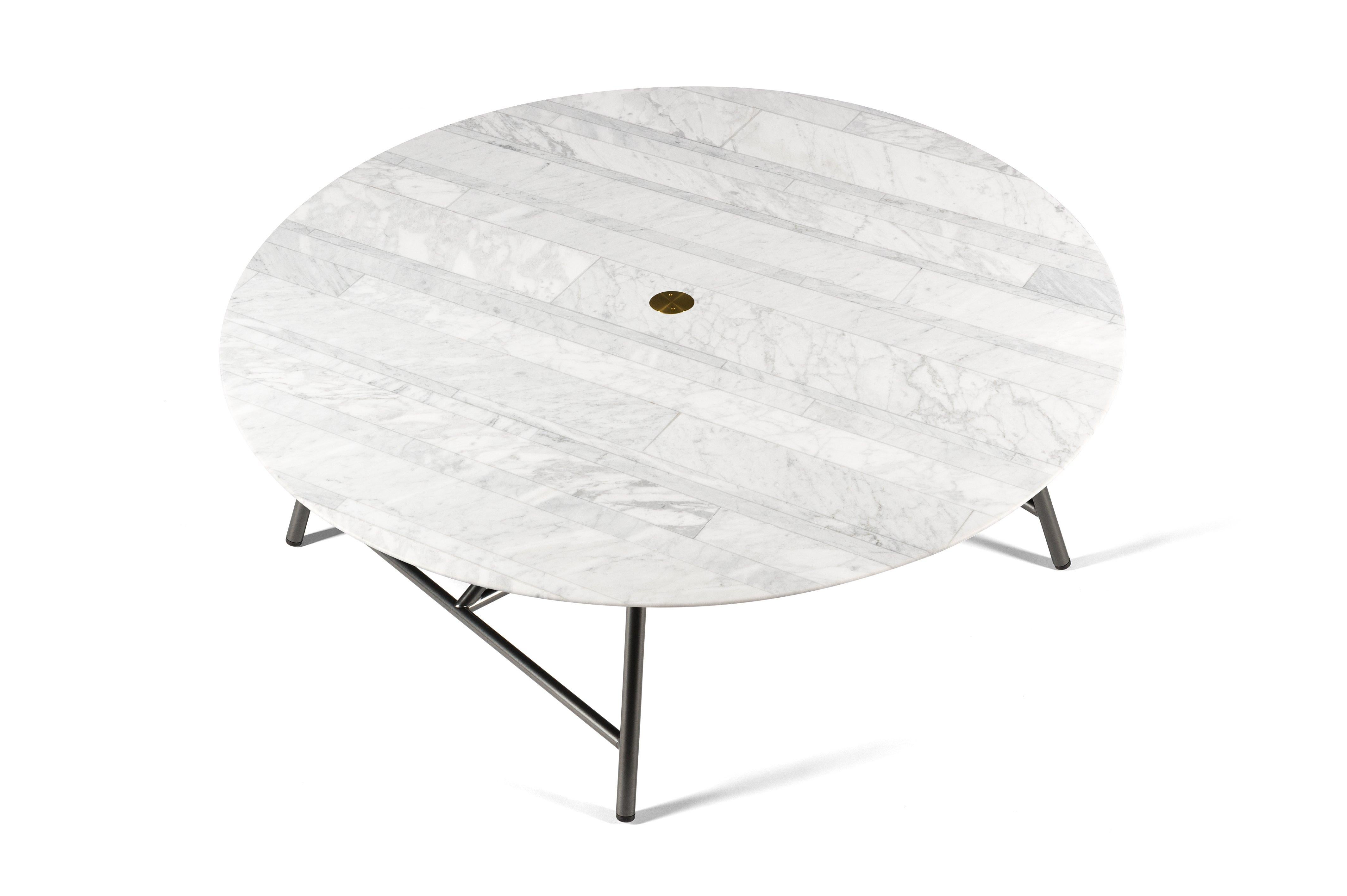 For Sale: White (Bianco Carrara) Salvatori Medium W Round Coffee Table 2