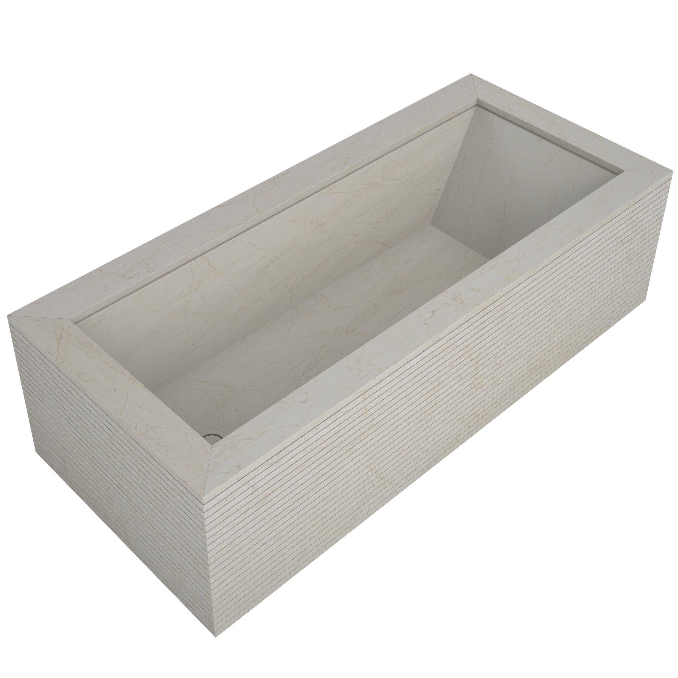 For Sale: Beige (Crema d'Orcia) Salvatori Oyster Bathtub