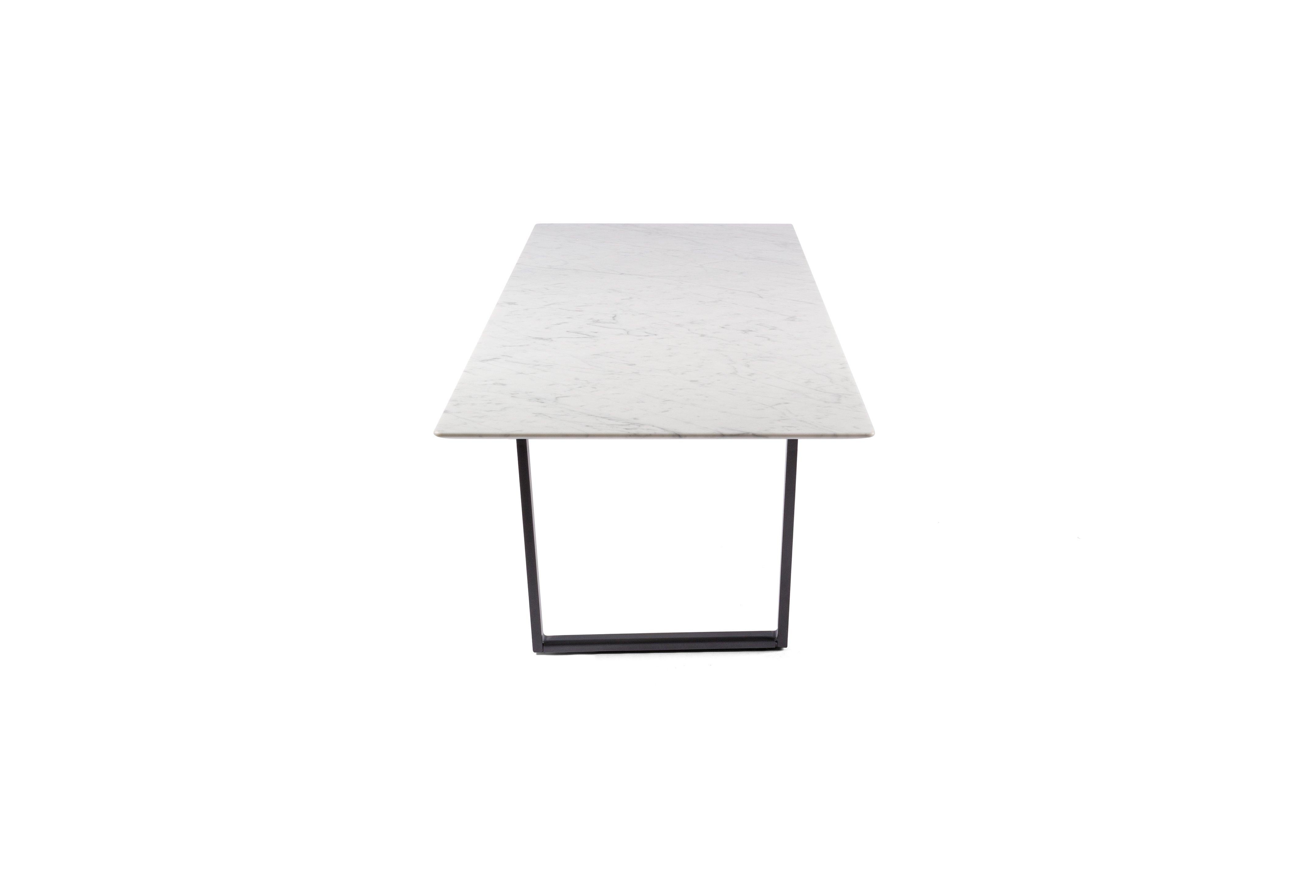 For Sale: White (Bianco Carrara) Salvatori Rectangle Dritto Coffee Table by Piero Lissoni 3