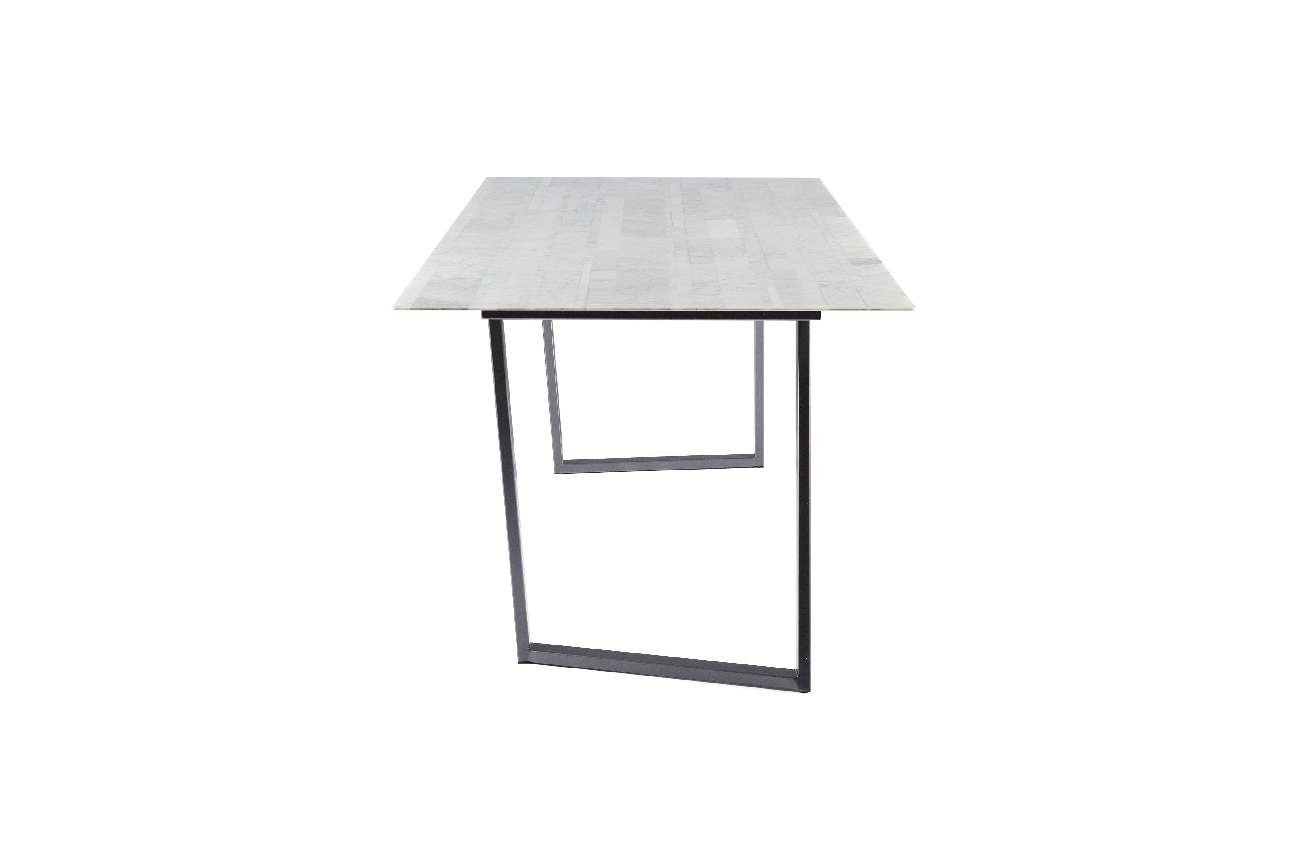For Sale: White (Bianco Carrara) Salvatori Rectangle Dritto Dining Table by Piero Lissoni 3