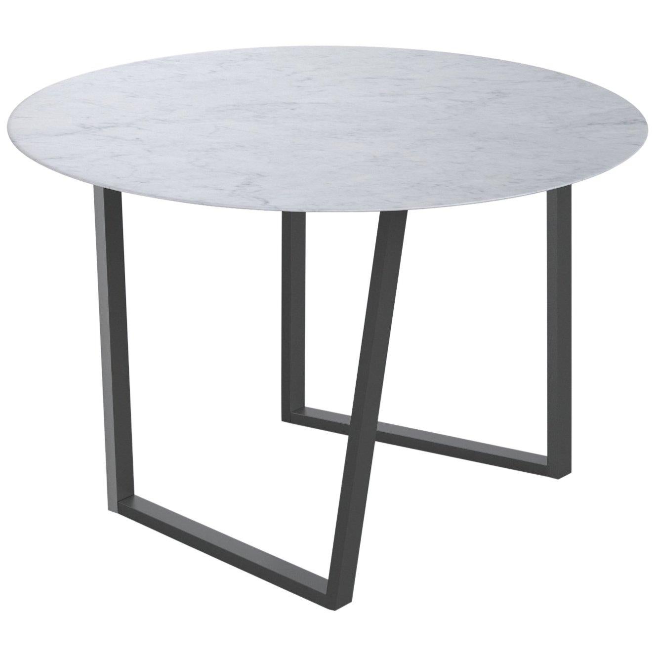 For Sale: White (Bianco Carrara) Salvatori Round Dritto Dining Table by Piero Lissoni