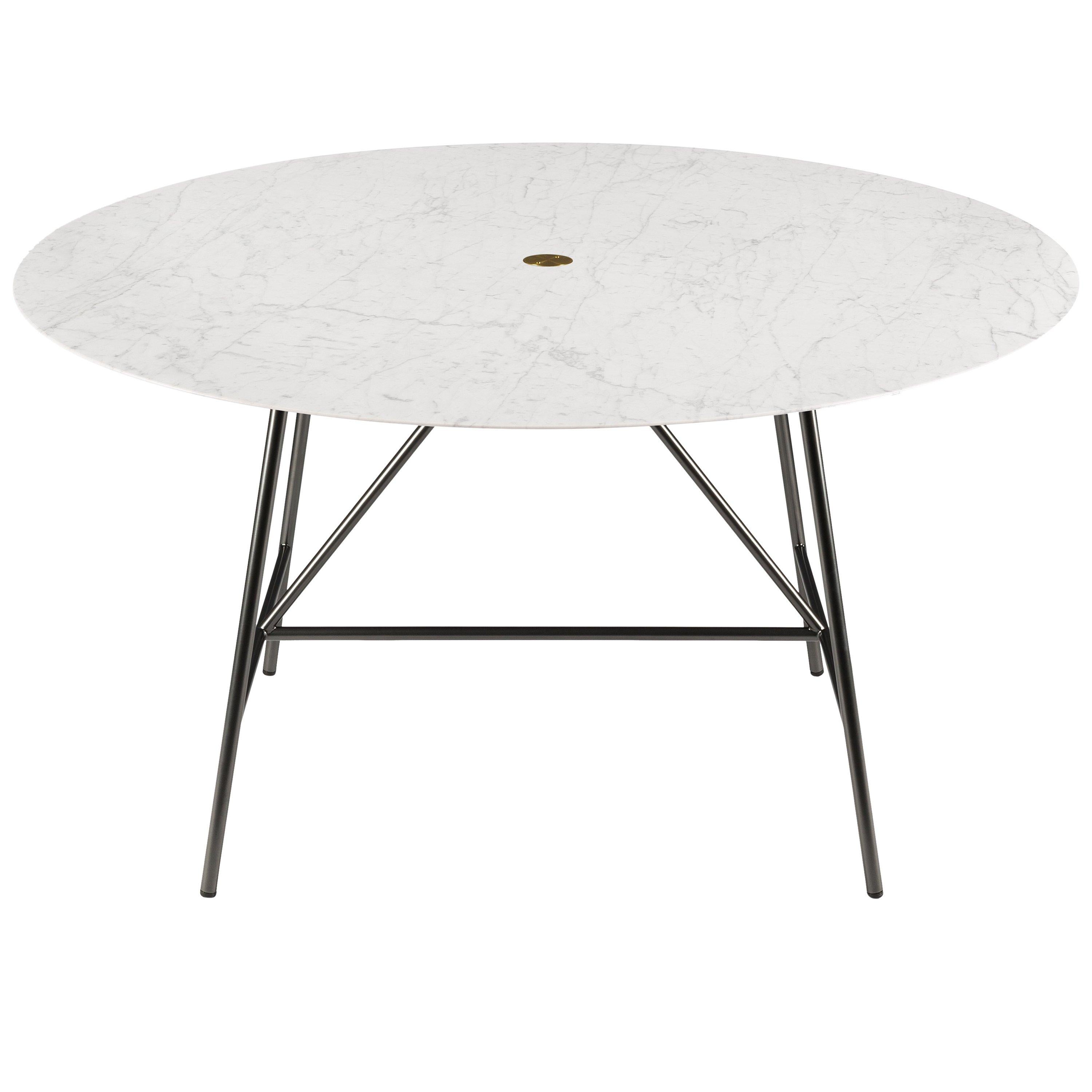 For Sale: White (Bianco Carrara) Salvatori Medium W Round Dining Table
