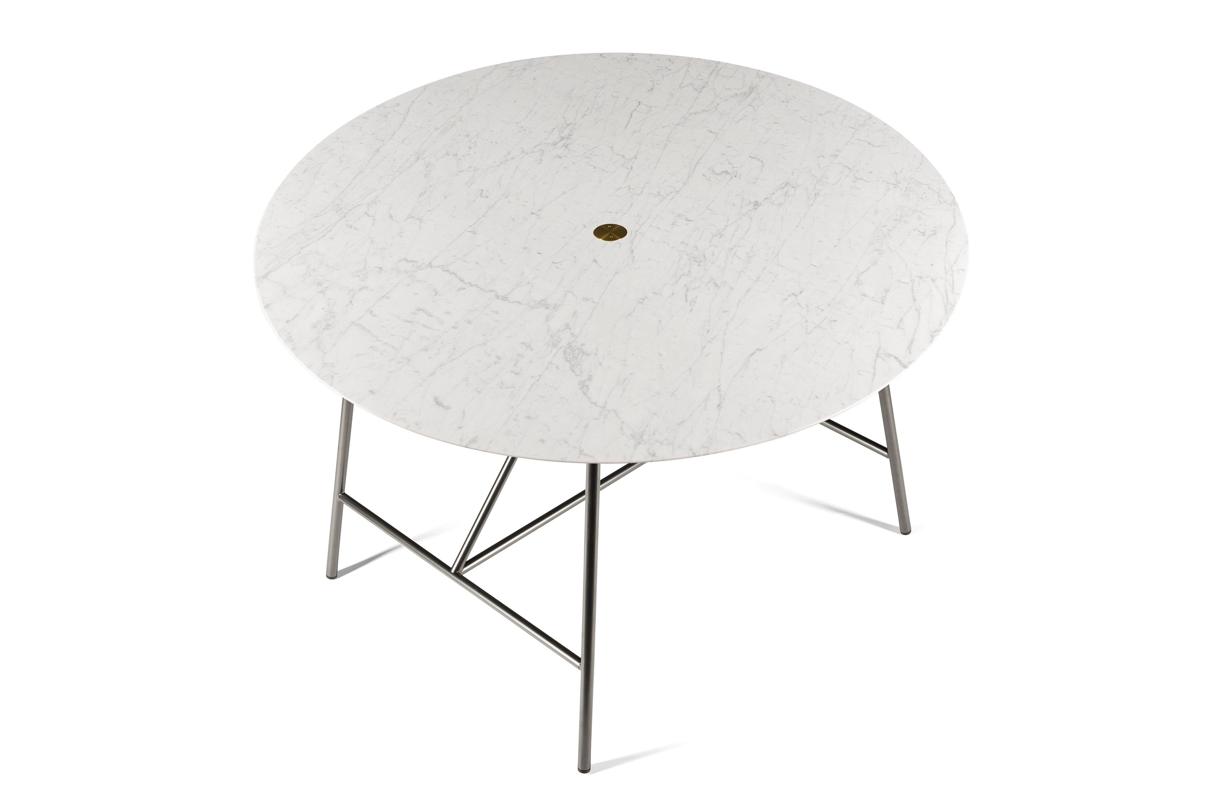 For Sale: White (Bianco Carrara) Salvatori Medium W Round Dining Table 2