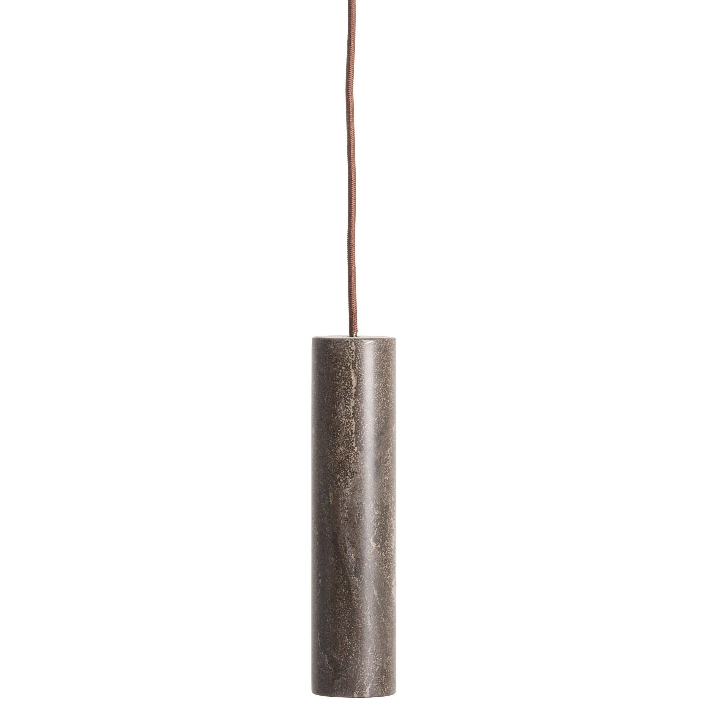 For Sale: Brown (Pietra d'Avola) Salvatori Silo Single Pendant Light by David Lopez Quincoces