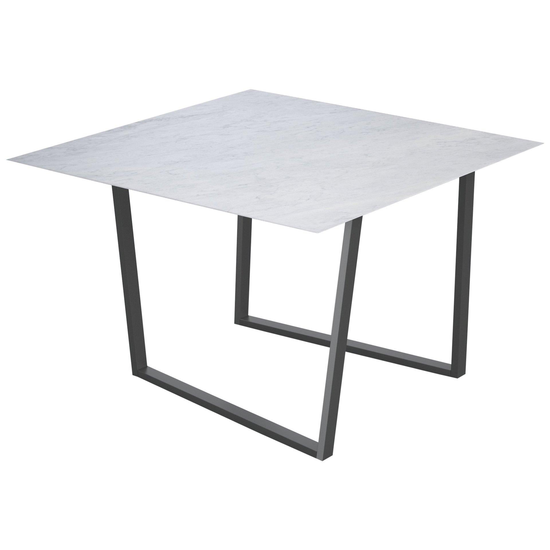 For Sale: White (Bianco Carrara) Salvatori Square Dritto Dining Table by Piero Lissoni