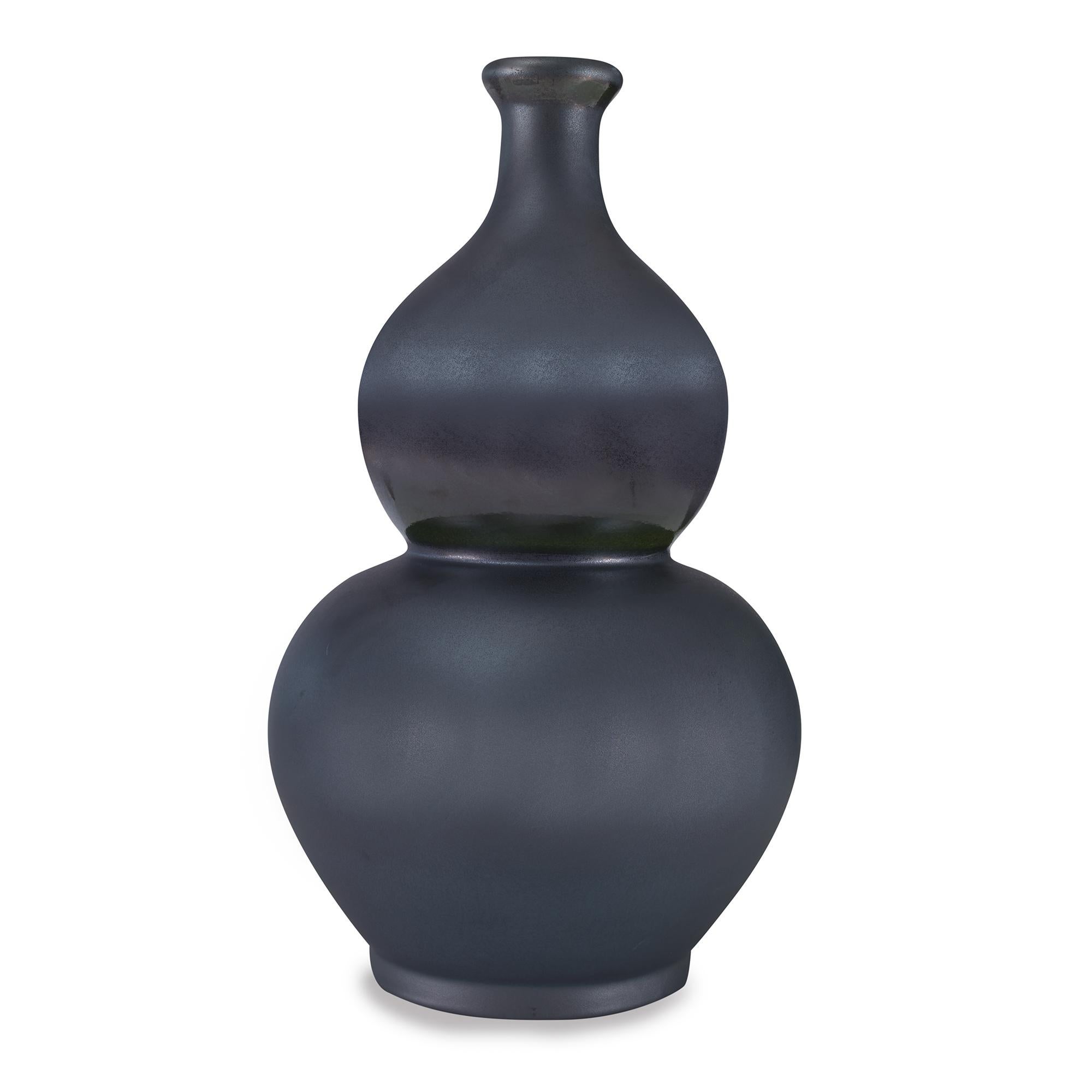 (Gray) Dewart Vase in Luster Gloss and Ceramic by CuratedKravet
