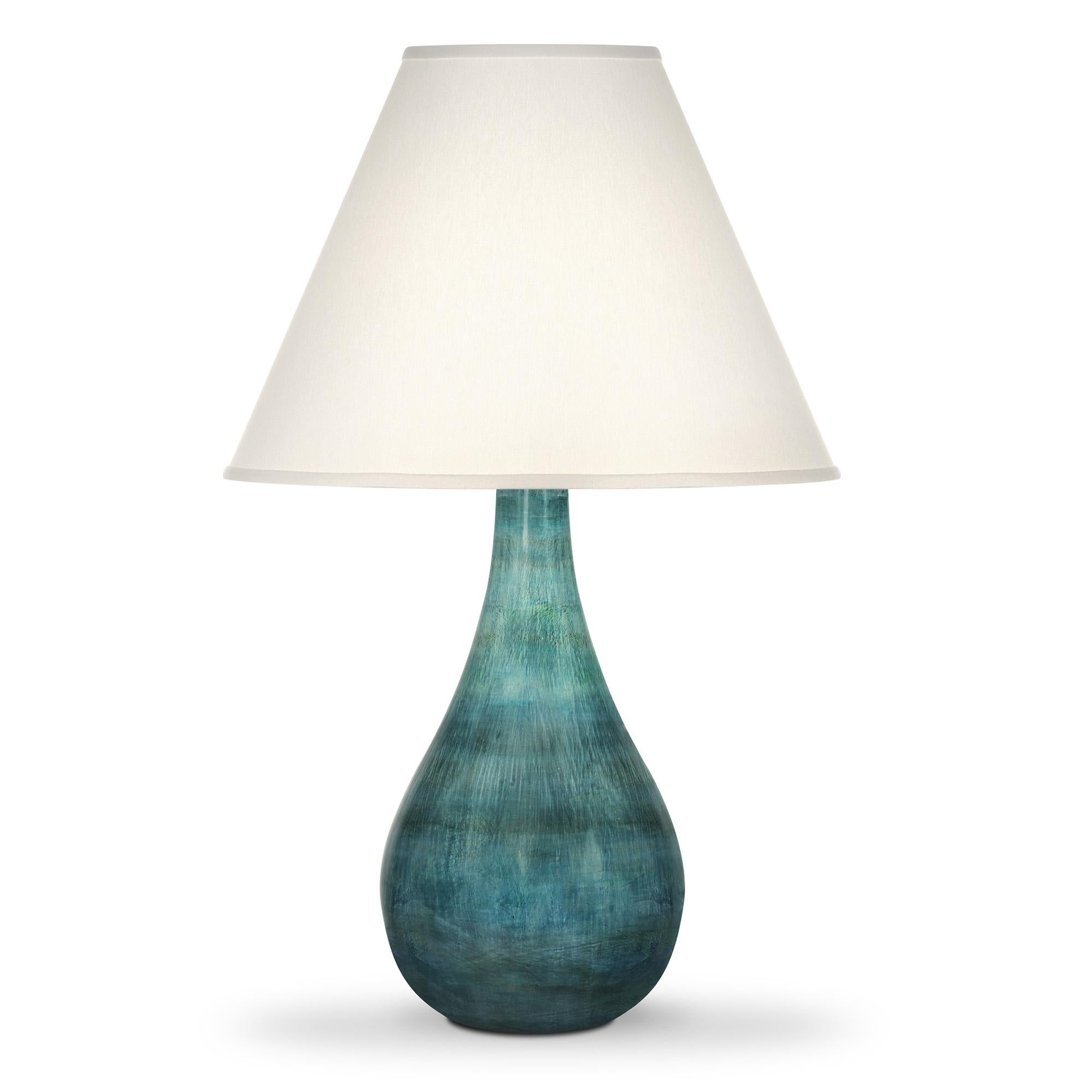 (Blue) Mila Table Lamp in Ceramic by CuratedKravet