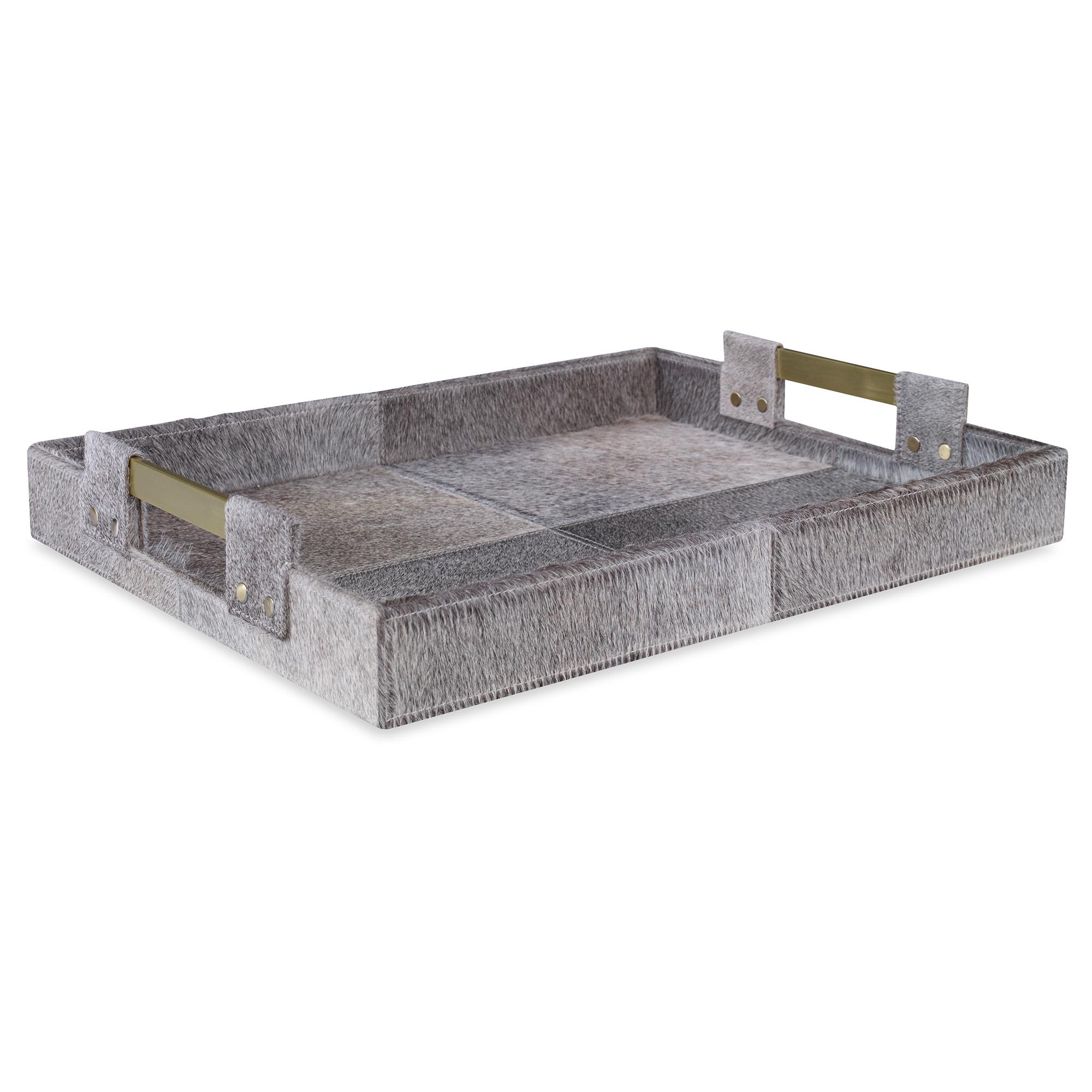 For Sale:  (Gray) Scout Small Tray in Leather by CuratedKravet