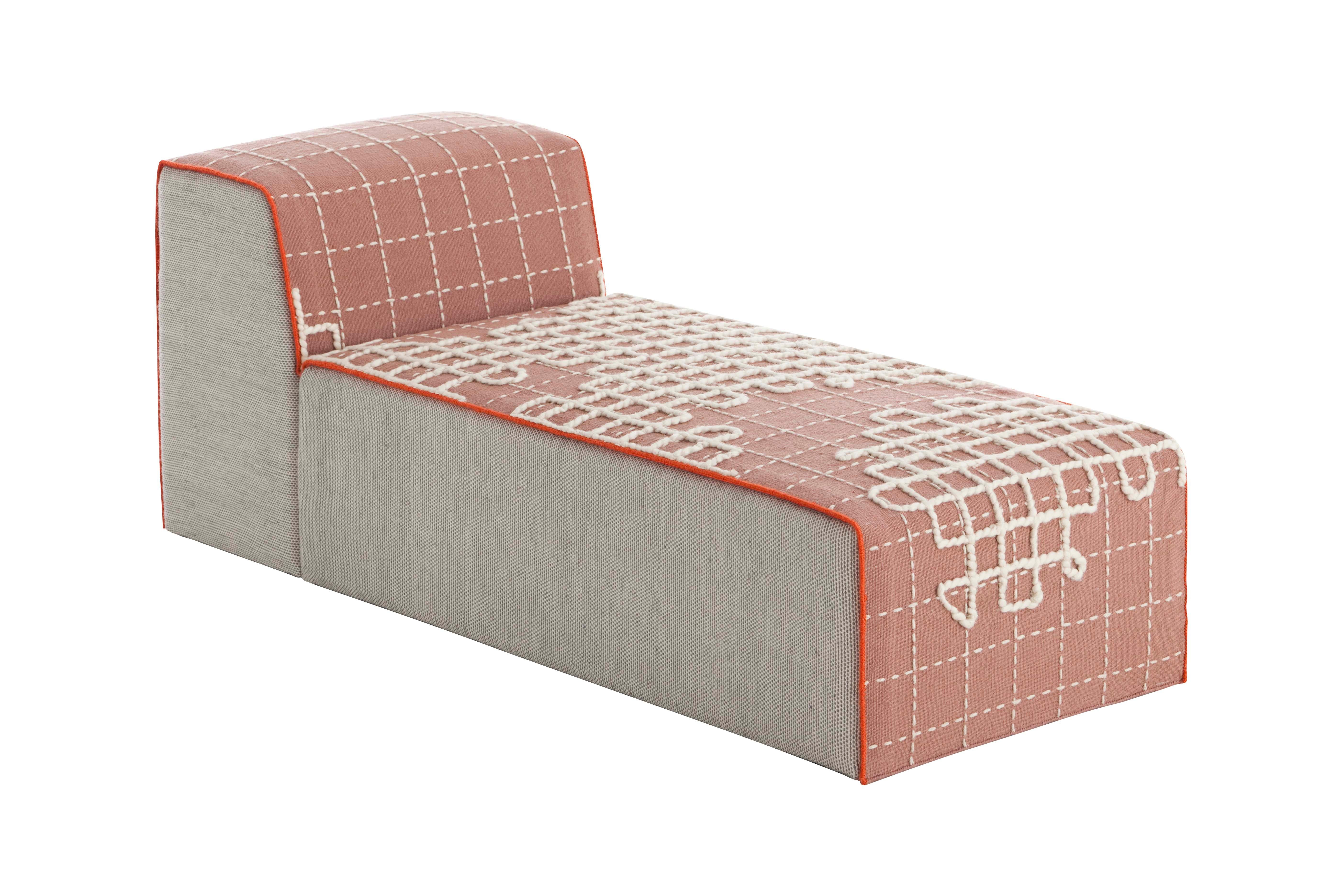 For Sale:  (Pink)  Patricia Urquiola Bandas Long Chaise Lounge Chair for GAN