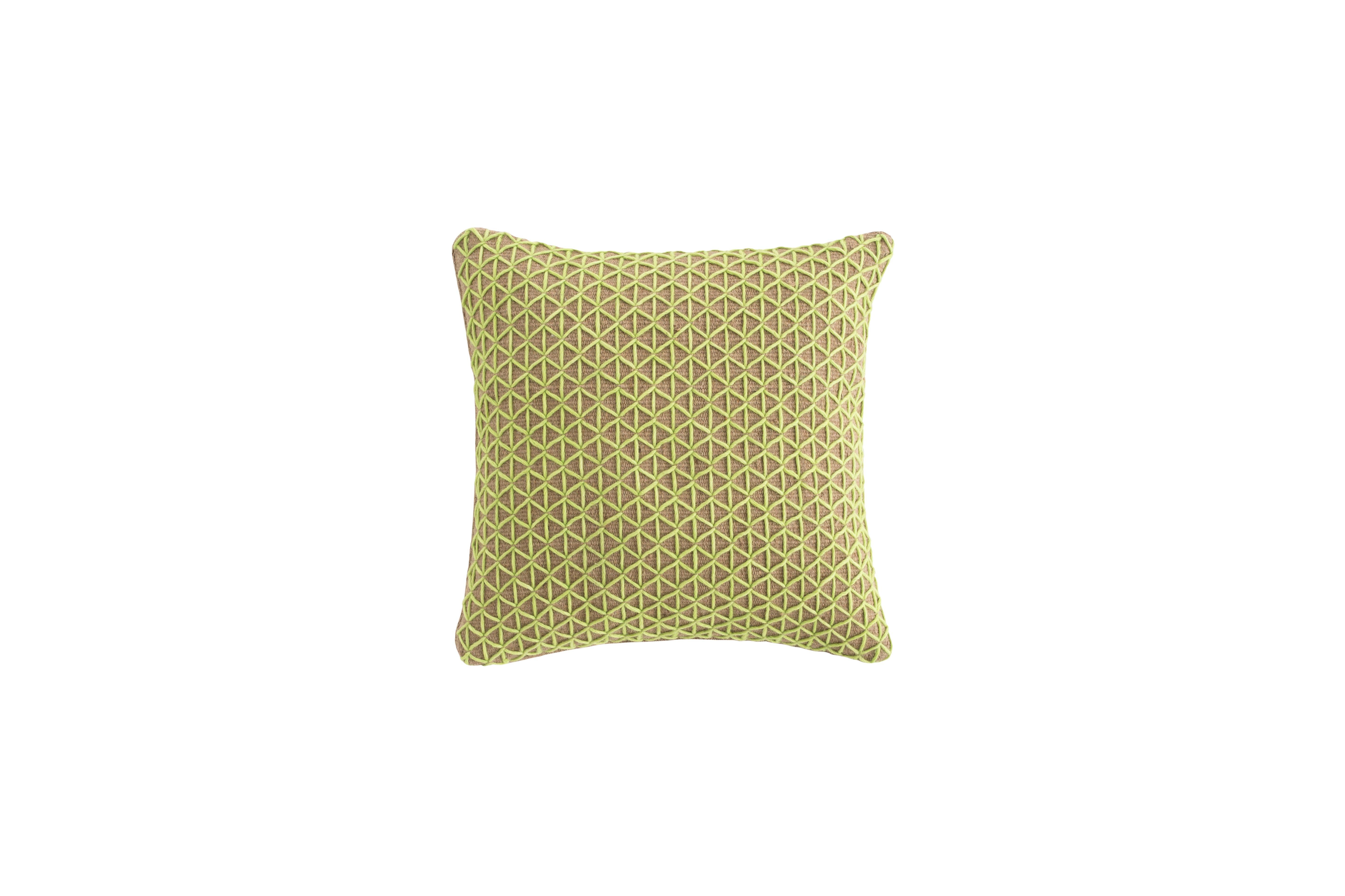 For Sale:  (Green) GAN Raw Large Pillow in Jute by Borja García