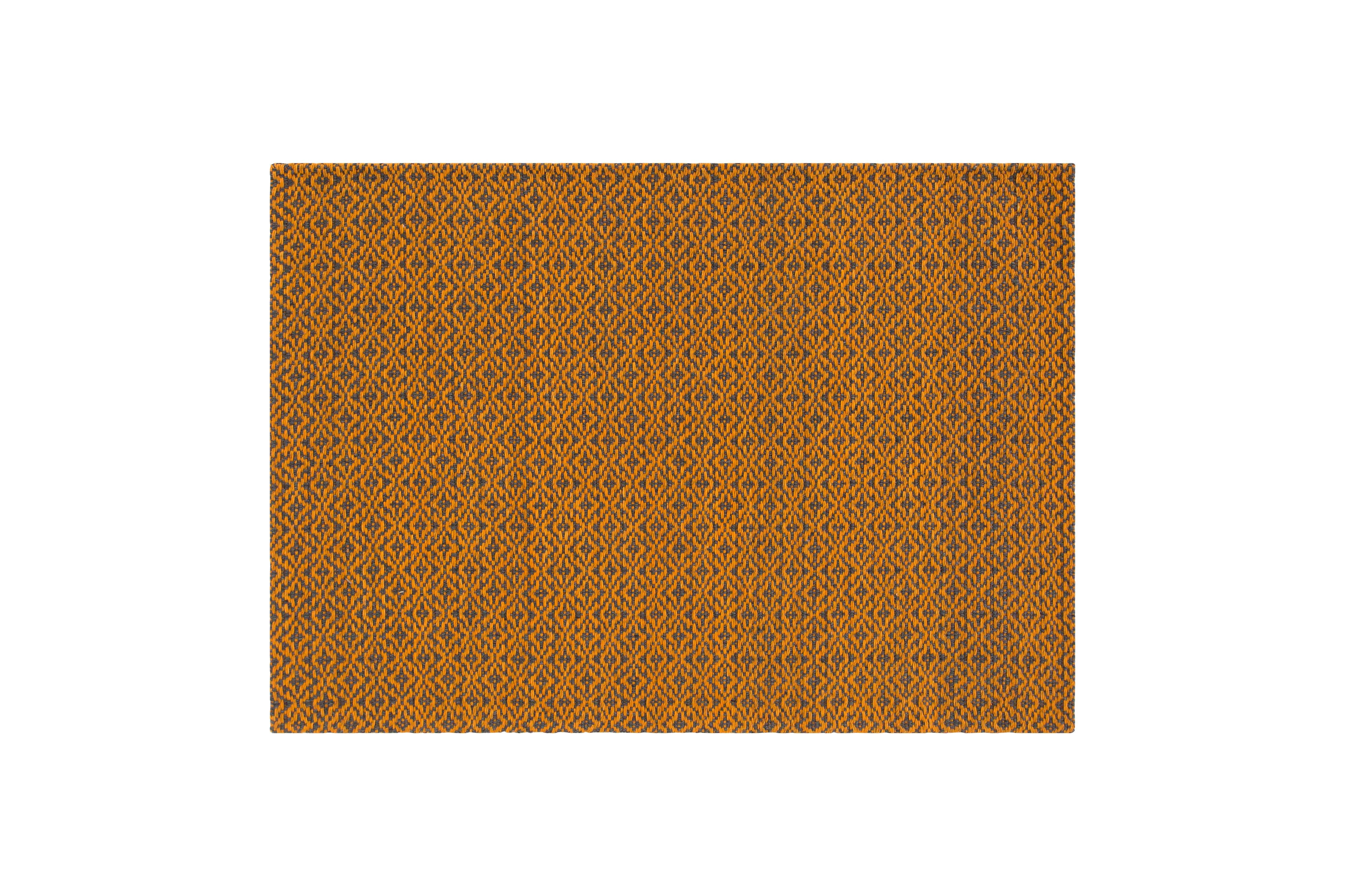 Im Angebot: GAN Bari Teppich Graue Wolle,  (Orange)