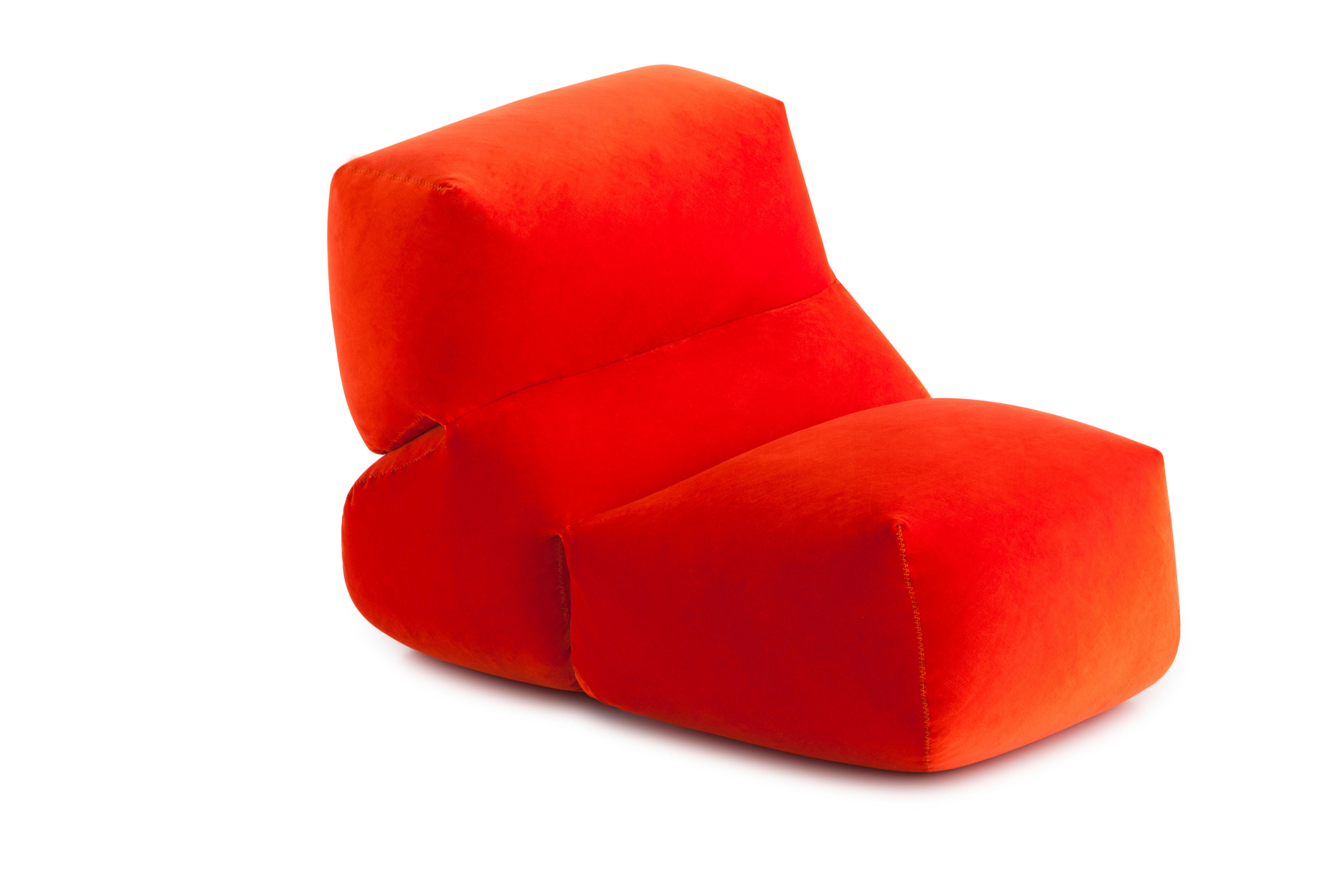 For Sale:  (Red) GAN Grapy Soft Lounge Chair by Kensaku Oshiro