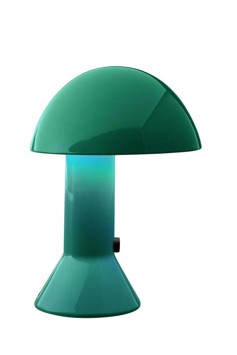 For Sale: Green Martinelli Luce Elmetto 685 Table Lamp by Elio Martinelli 2