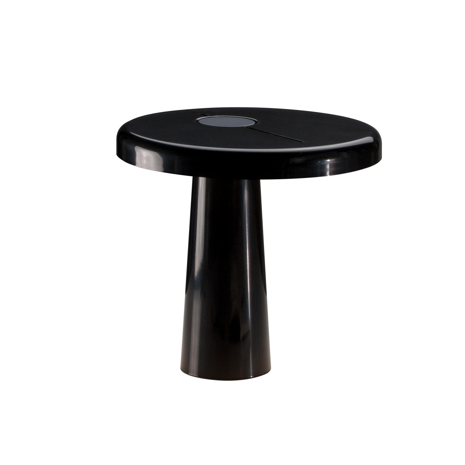 For Sale: Black (Nero) Martinelli Luce Hoop 824 Table Lamp by Adolini+Simonini Associati