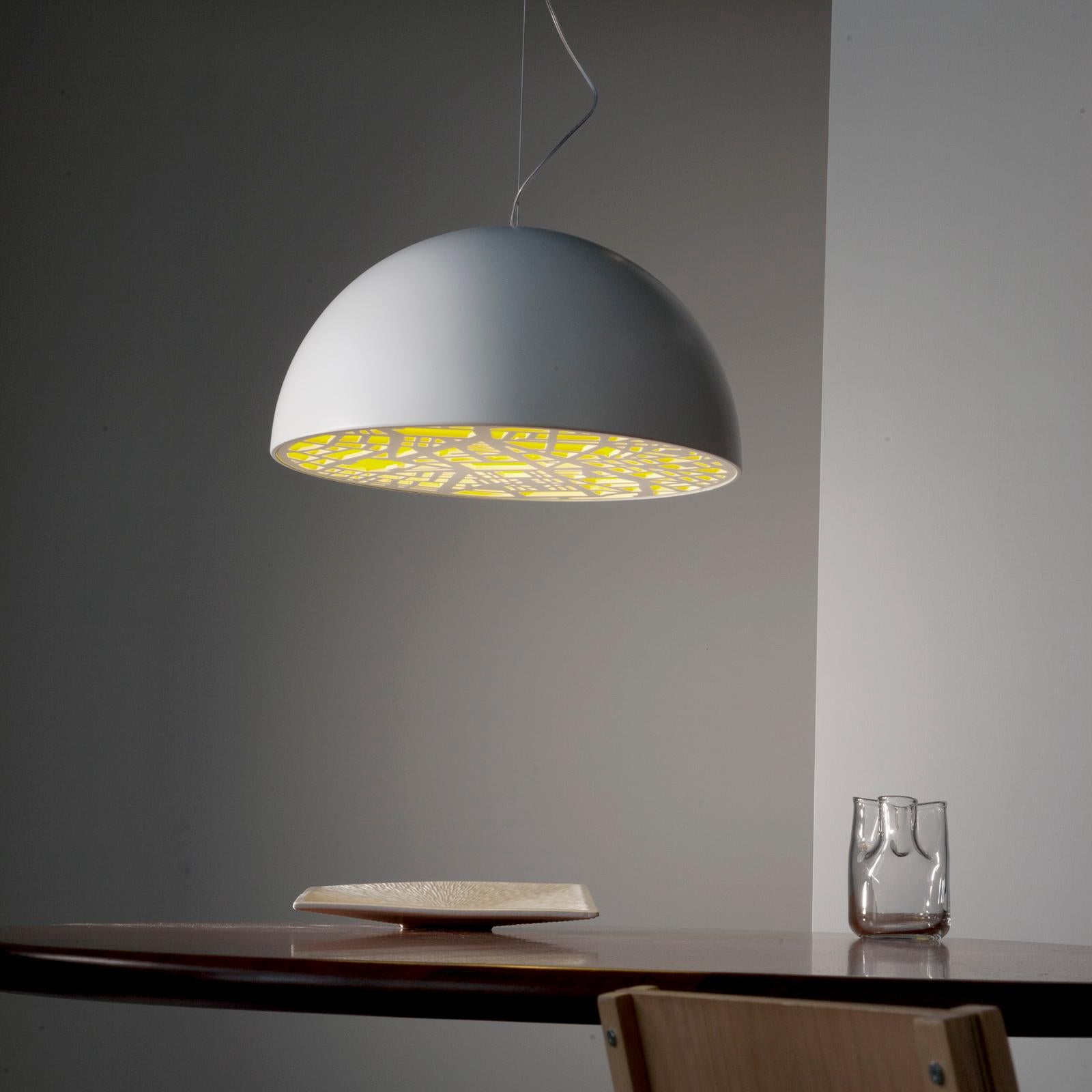For Sale: Yellow Martinelli Luce City 2067 Hanging Lamp by Studiovo 3
