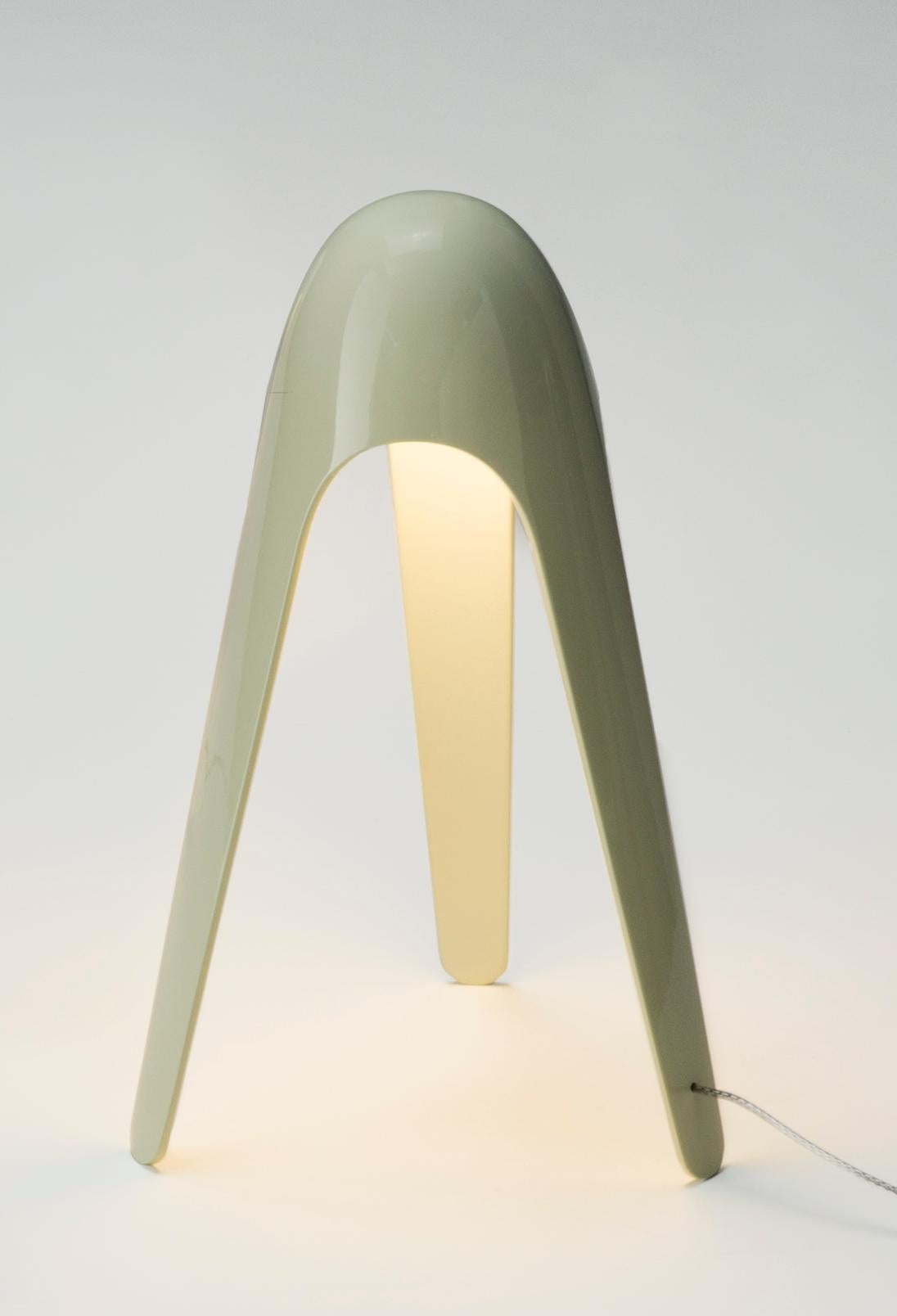 For Sale: Green (Lime chiaro) Martinelli Luce Cyborg 825 Table Lamp by Karim Rashid 2